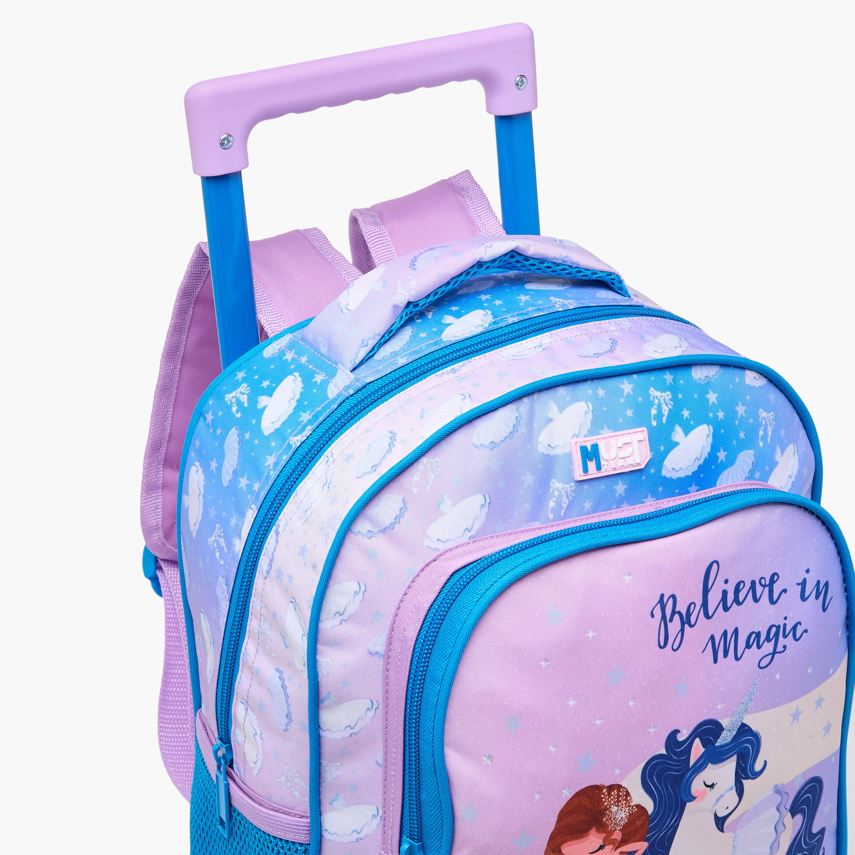 MUST Printed 3-Piece School Trolley Bag Set for Girls 2-5 Years with Lunch Bag and Pencil Pouch -school-bagsandbackpacks-trolleybags-image-14