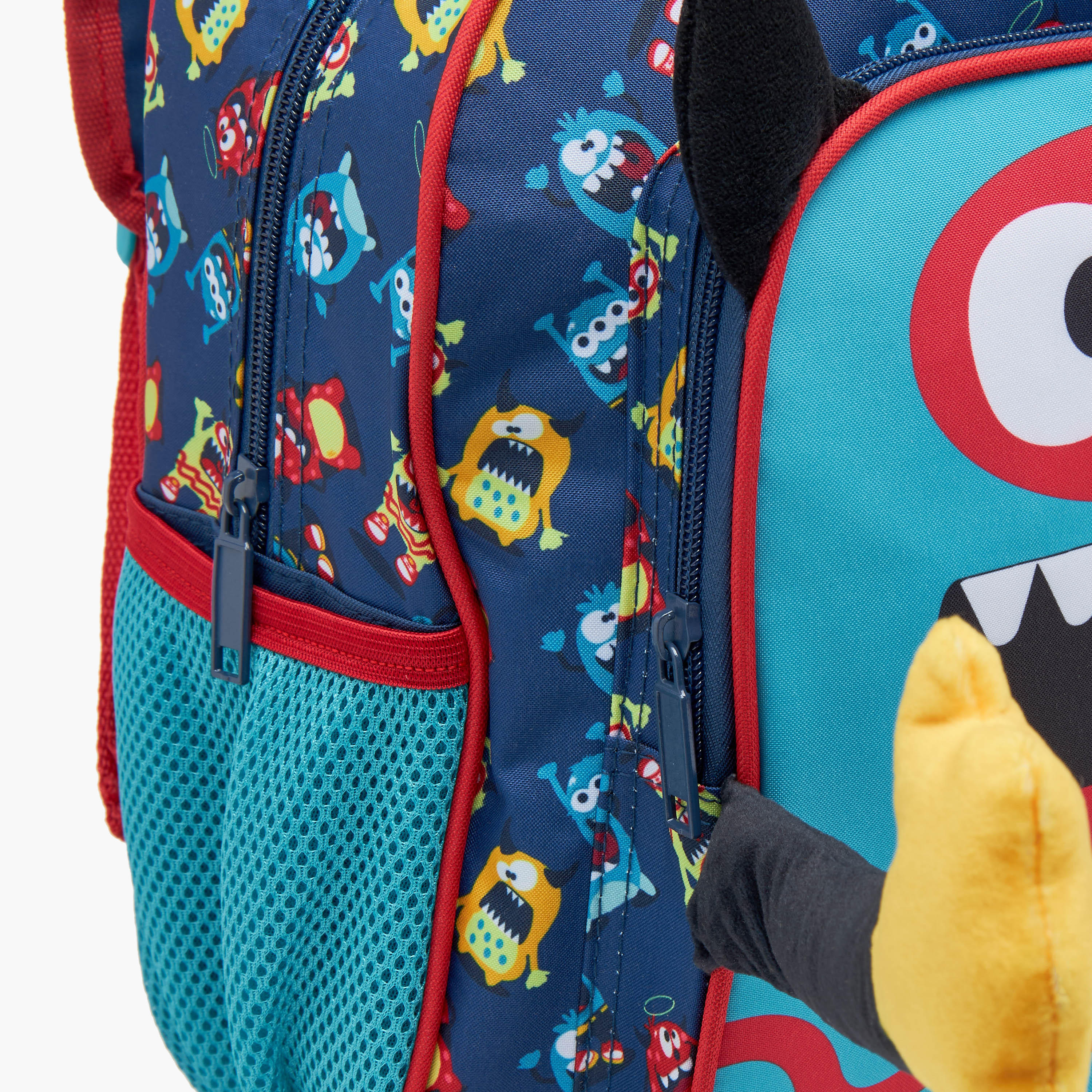 MUST 3-Piece Monster Print Backpack Set - 27x10x31 cms-school-bagsandbackpacks-sets-image-10