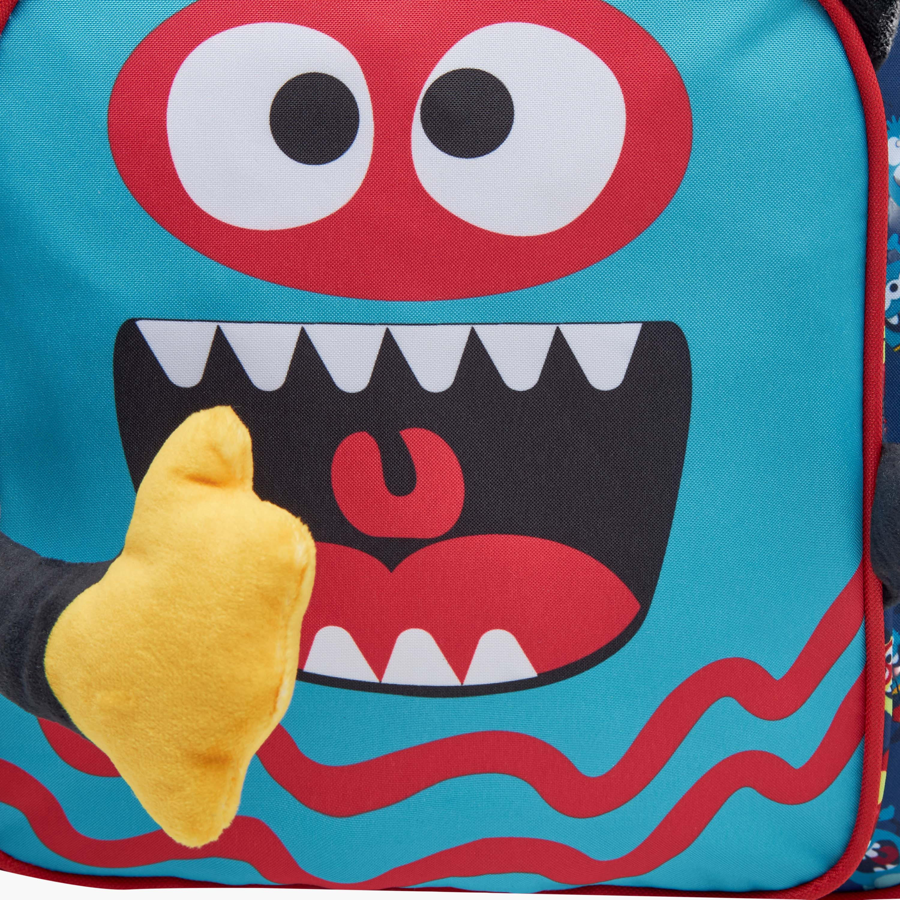 MUST 3-Piece Monster Print Backpack Set - 27x10x31 cms-school-bagsandbackpacks-sets-image-11