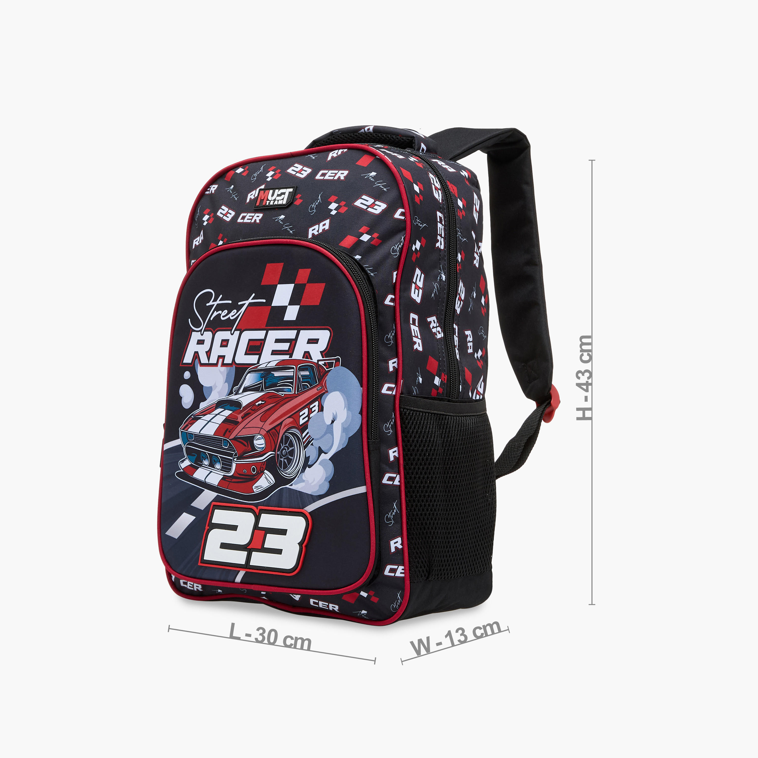 مجموعة شنطة ظهر 5 قطع بطبعات من موست - 43x30x13 سم-school-bagsandbackpacks-backpacks-image-5