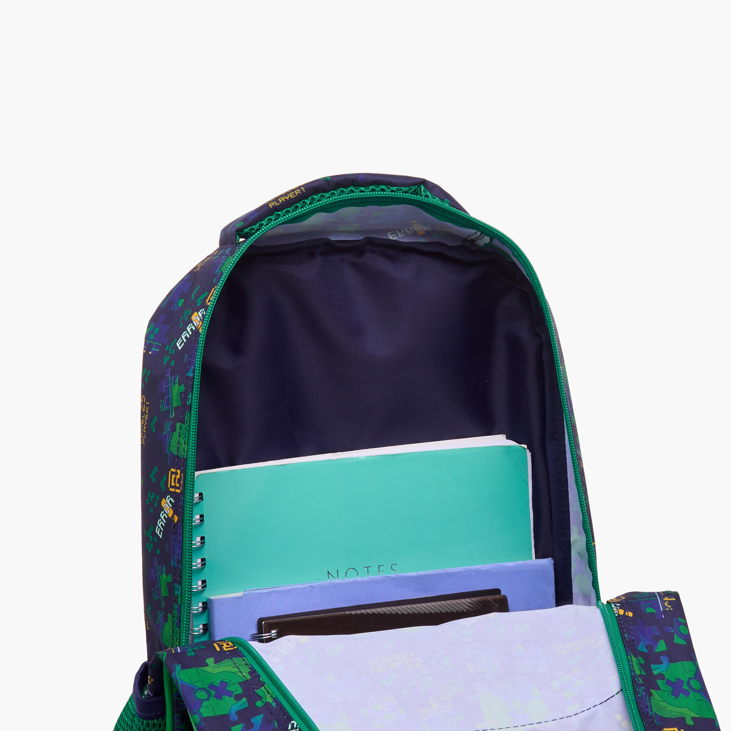 طقم شنطة ظهر 5 قطع بطبعات ألعاب 16 بوصة من ماست - 43×30×13 سم-school-bagsandbackpacks-backpacks-image-13