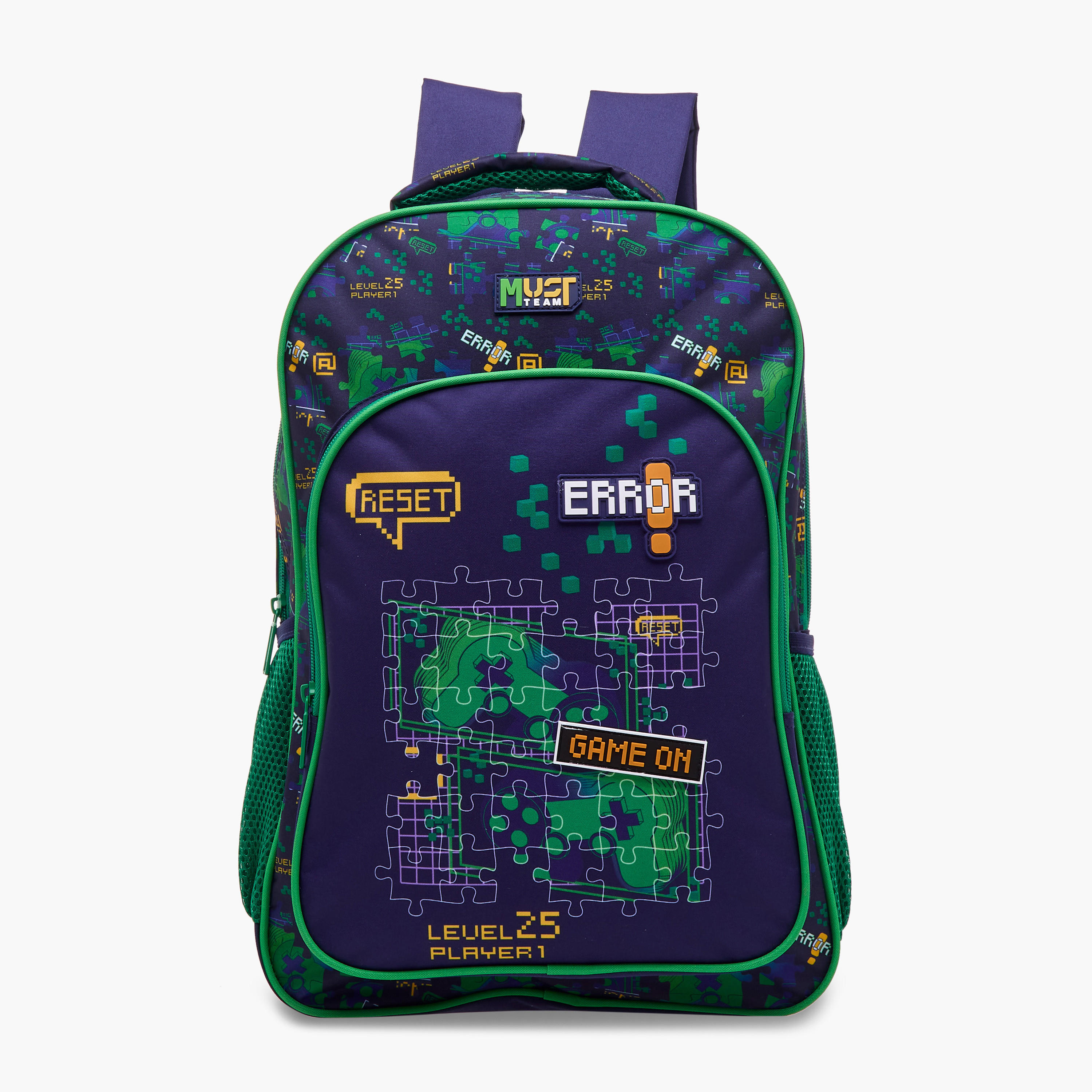 طقم شنطة ظهر 5 قطع بطبعات ألعاب 16 بوصة من ماست - 43×30×13 سم-school-bagsandbackpacks-backpacks-image-4