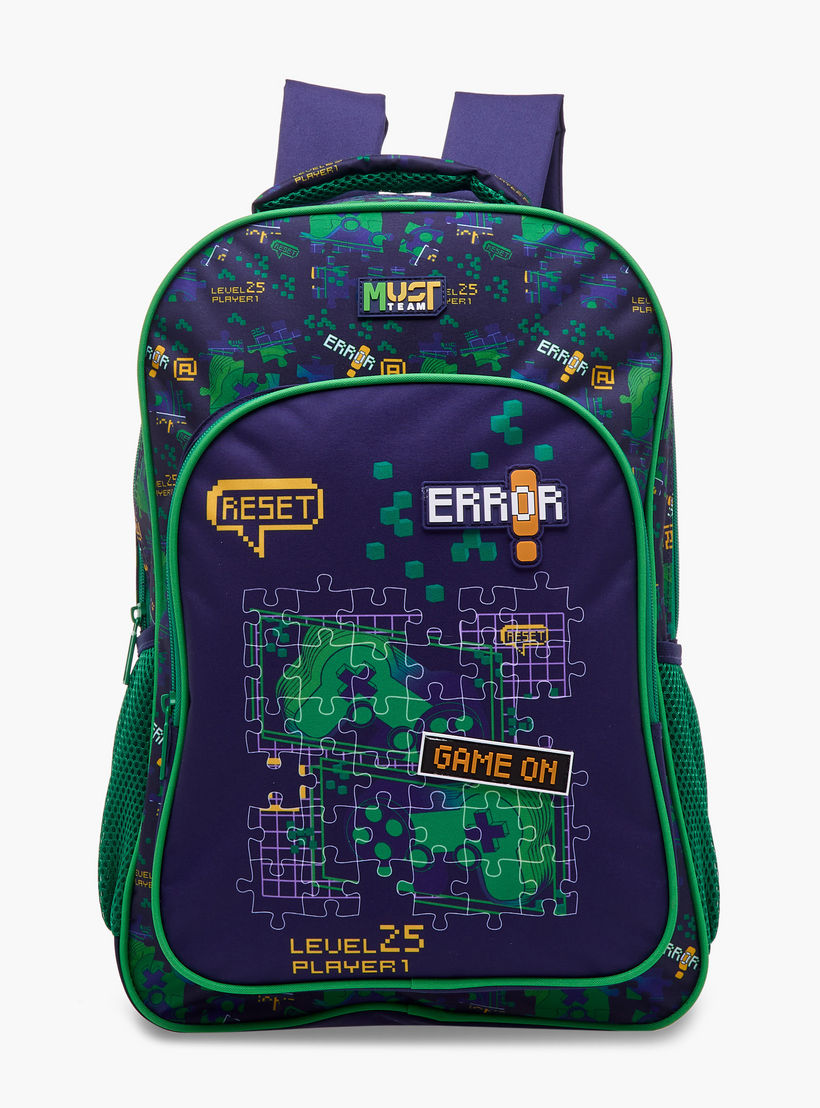 طقم شنطة ظهر 5 قطع بطبعات ألعاب 16 بوصة من ماست - 43×30×13 سم-school-bagsandbackpacks-backpacks-image-4