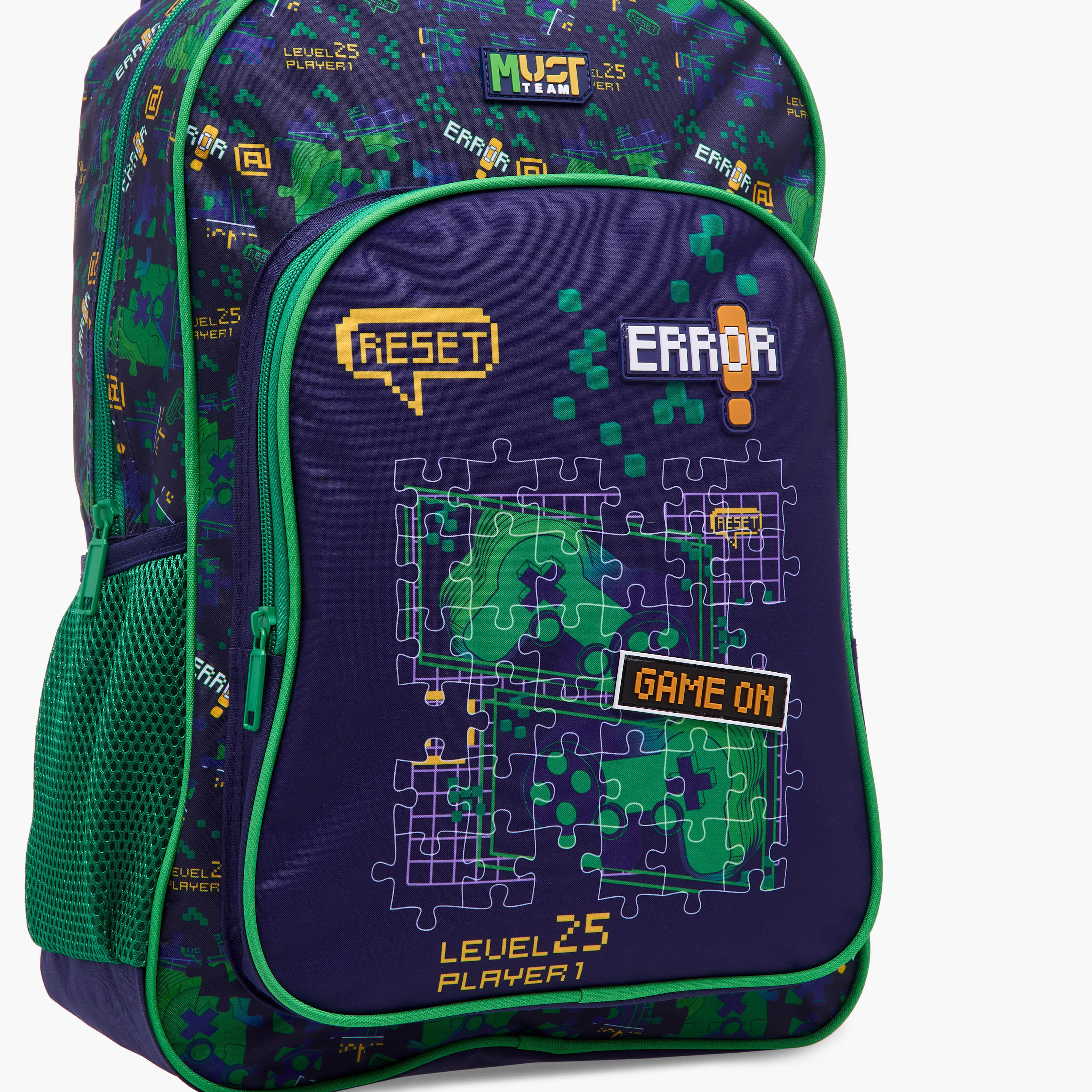 طقم شنطة ظهر 5 قطع بطبعات ألعاب 16 بوصة من ماست - 43×30×13 سم-school-bagsandbackpacks-backpacks-image-10