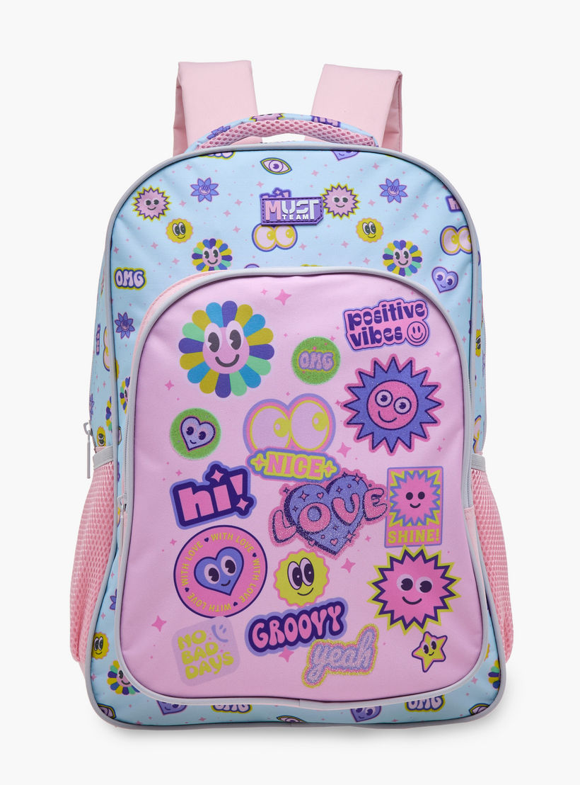 MUST 5-Piece Printed 16-inch Trolley Backpack Set - 43x30x13 cms-school-bagsandbackpacks-trolleybags-image-2