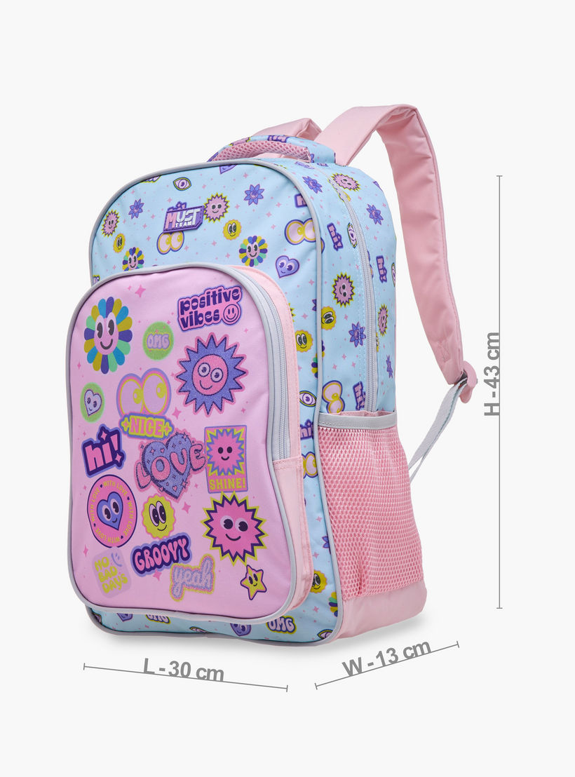 MUST 5-Piece Printed 16-inch Trolley Backpack Set - 43x30x13 cms-school-bagsandbackpacks-trolleybags-image-3
