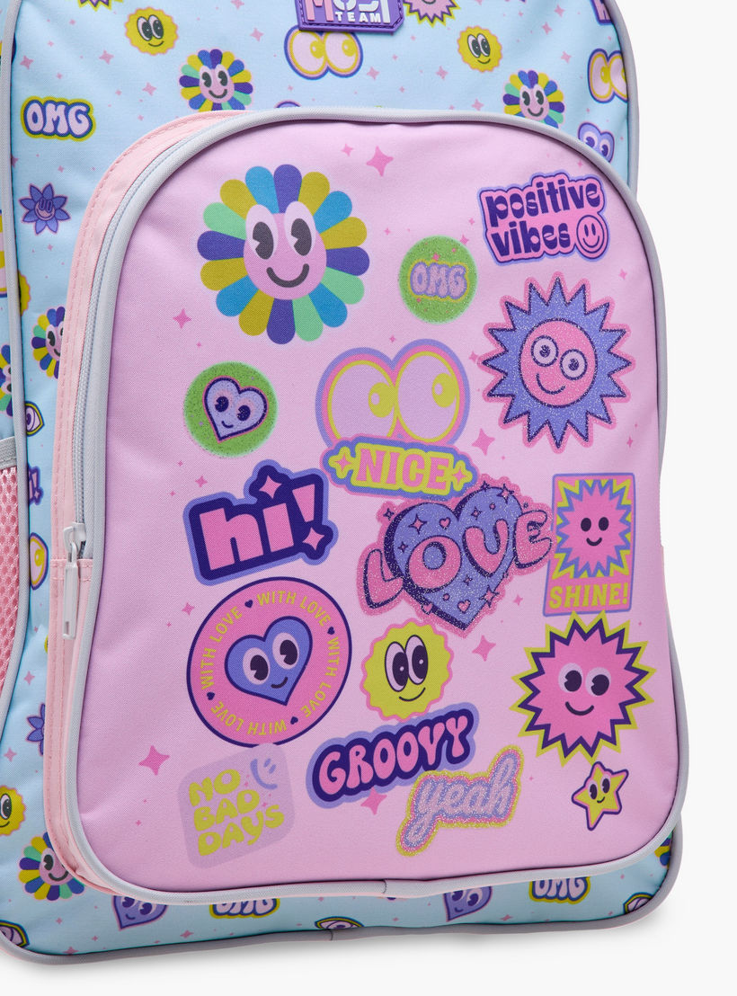 MUST 5-Piece Printed 16-inch Trolley Backpack Set - 43x30x13 cms-school-bagsandbackpacks-trolleybags-image-8