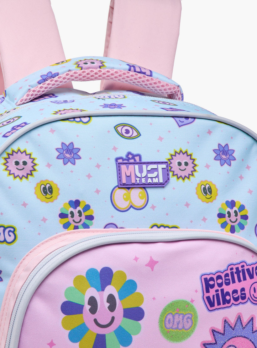 MUST 5-Piece Printed 16-inch Trolley Backpack Set - 43x30x13 cms-school-bagsandbackpacks-trolleybags-image-9