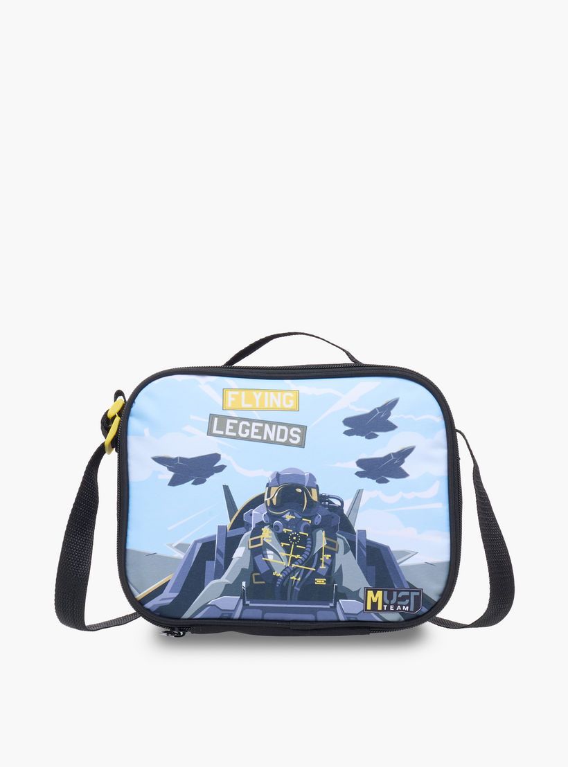 طقم شنطة ظهر ترولي 16 بوصة 5 قطع بطبعات من ماست - 43x30x13 سم-school-bagsandbackpacks-trolleybags-image-19