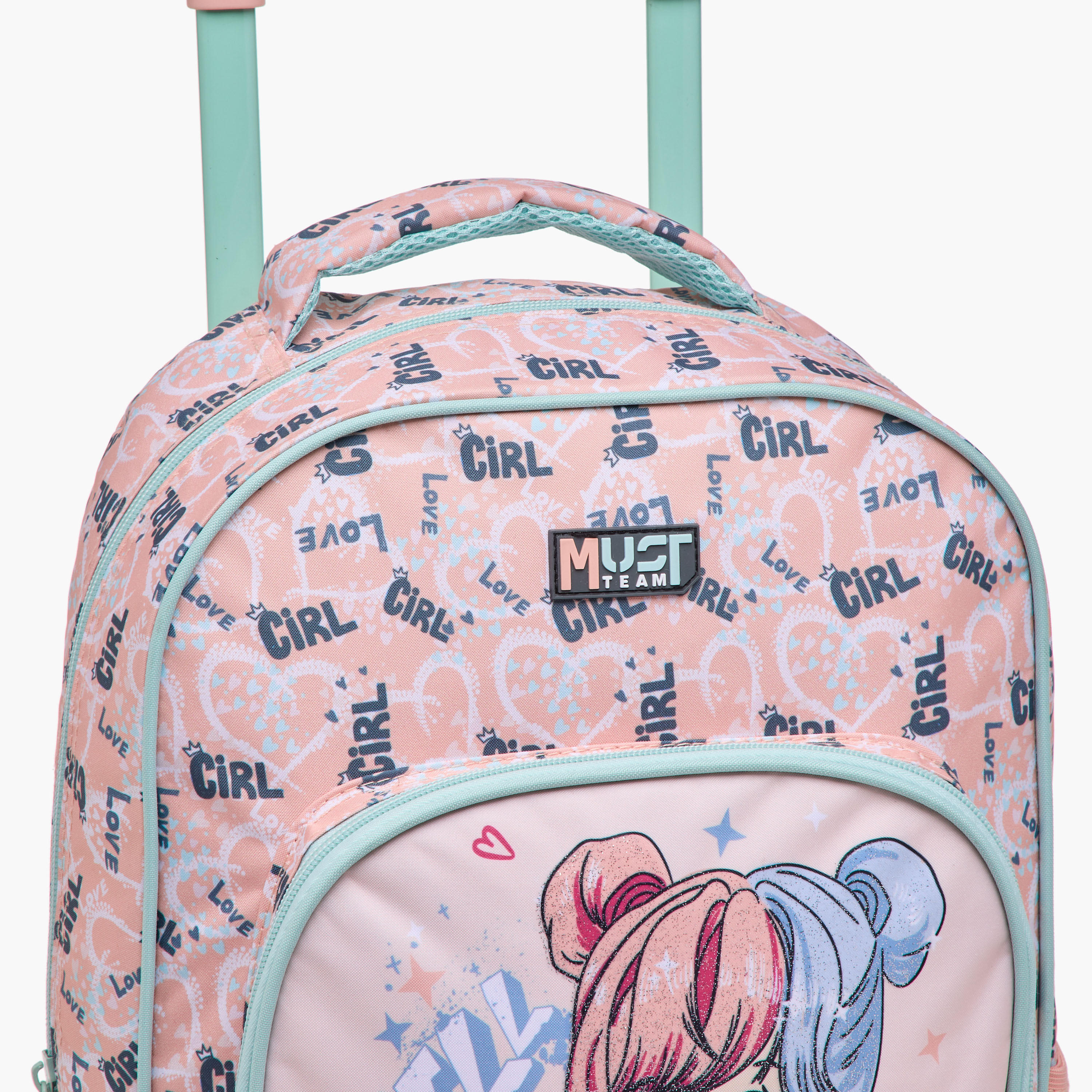 MUST Printed 5-Piece School Trolley Bag Set for Girls 5-8 Years with Lunch Bag and Pencil Pouch -school-bagsandbackpacks-trolleybags-image-11