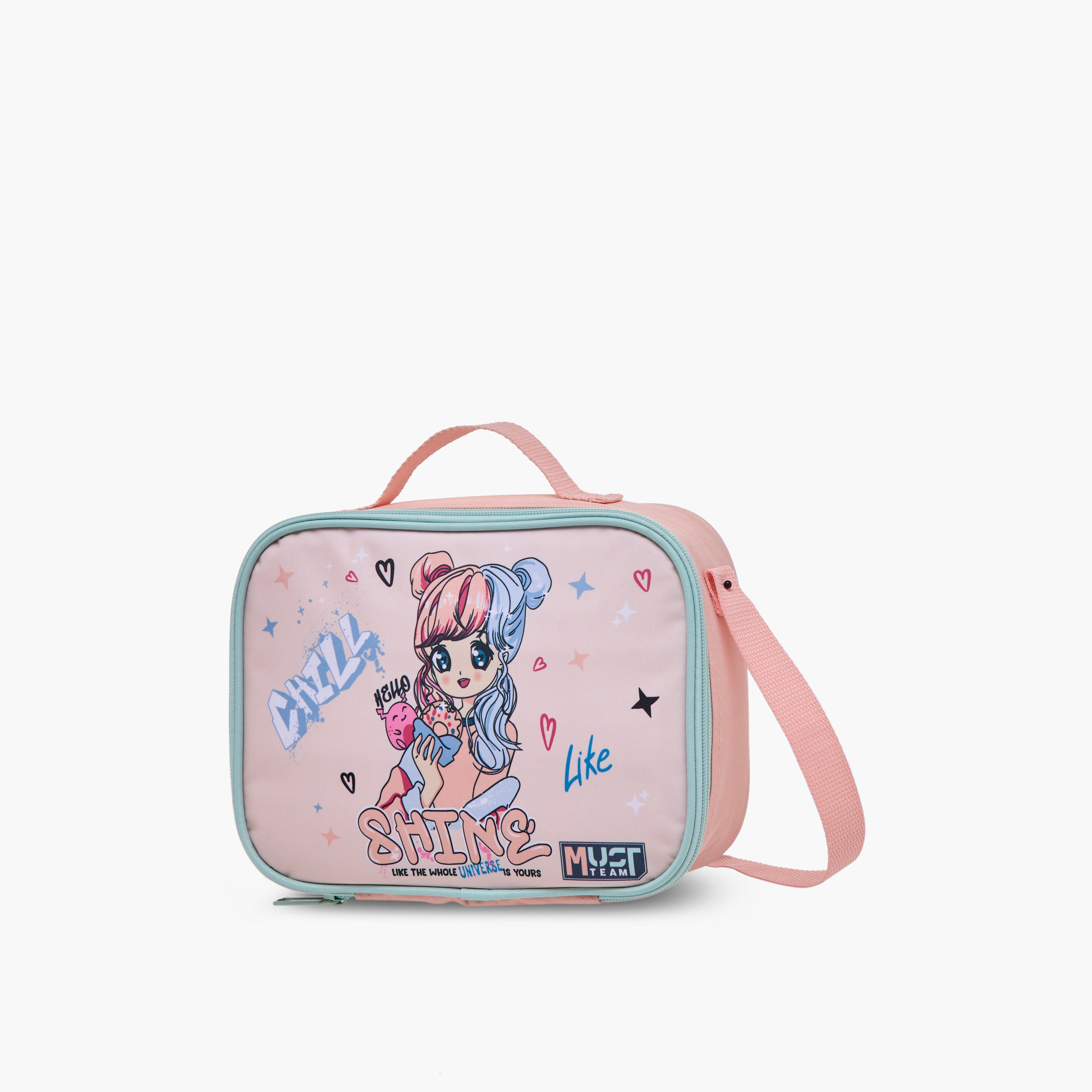 طقم شنطة ترولي مدرسية 5 قطع للبنات 5-8 سنوات مع شنطة غداء ومقلمة بطبعات من ماست-school-bagsandbackpacks-trolleybags-image-19