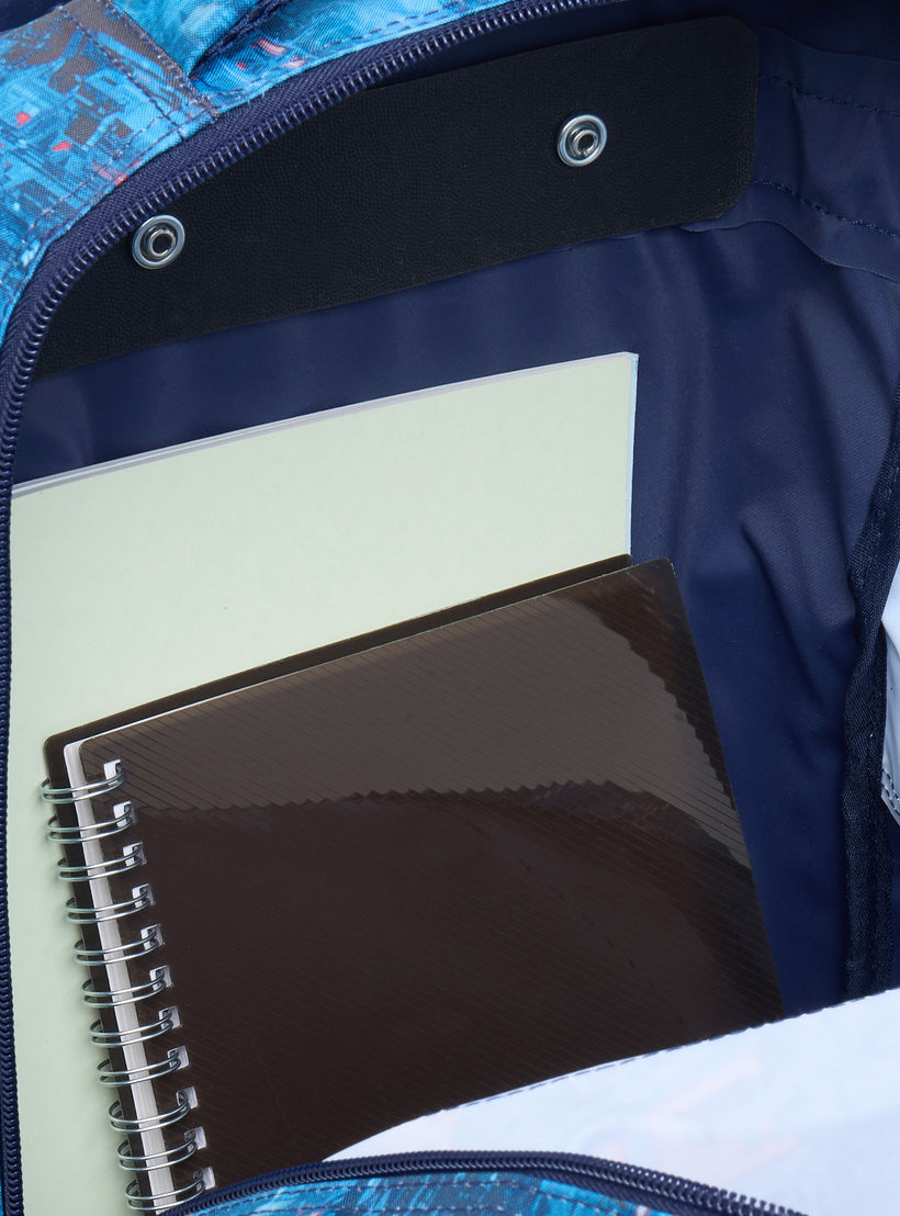 طقم شنطة ظهر ترولي 16 بوصة 3 قطع بطبعات من ماست - 43x30x13 سم-school-bagsandbackpacks-trolleybags-image-18