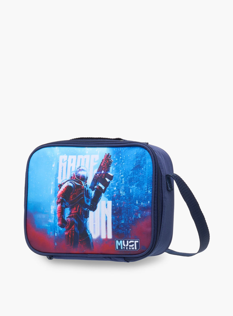 طقم شنطة ظهر ترولي 16 بوصة 3 قطع بطبعات من ماست - 43x30x13 سم-school-bagsandbackpacks-trolleybags-image-20