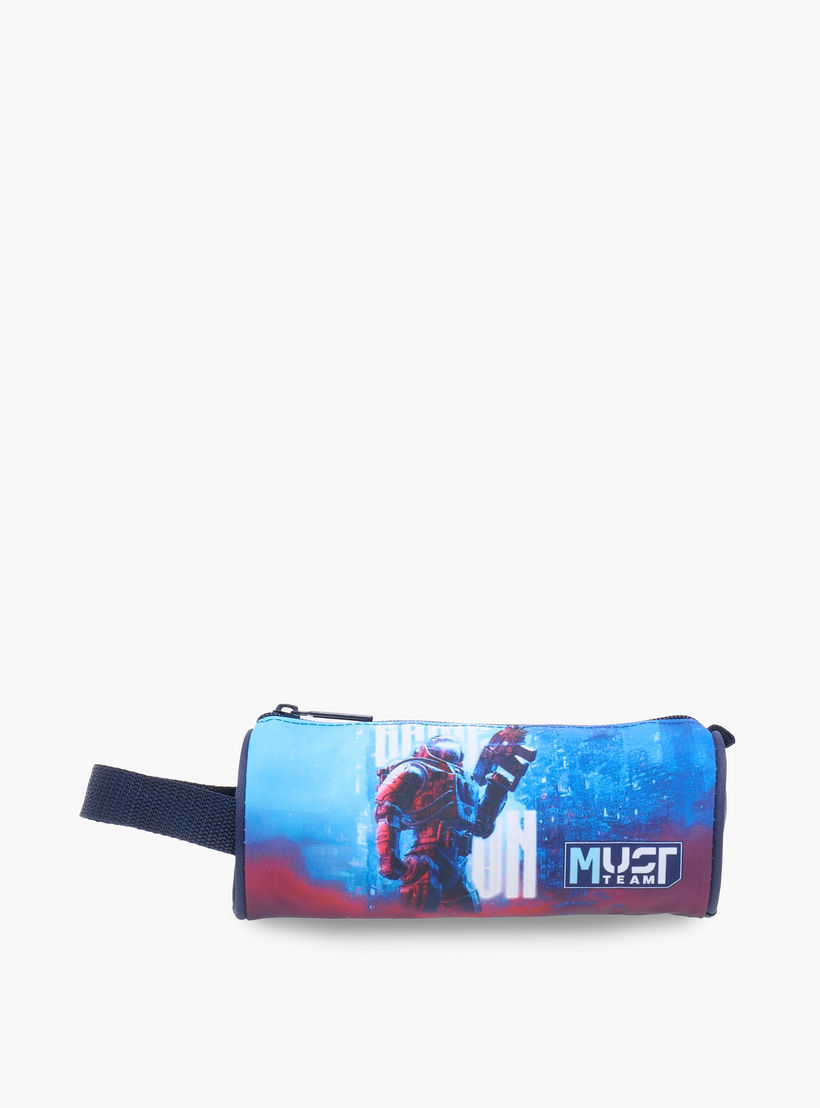 طقم شنطة ظهر ترولي 16 بوصة 3 قطع بطبعات من ماست - 43x30x13 سم-school-bagsandbackpacks-trolleybags-image-22