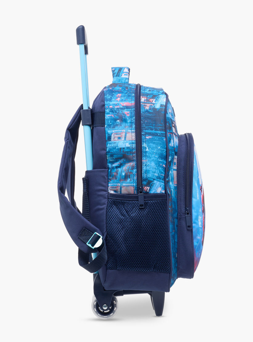 طقم شنطة ظهر ترولي 16 بوصة 3 قطع بطبعات من ماست - 43x30x13 سم-school-bagsandbackpacks-trolleybags-image-6