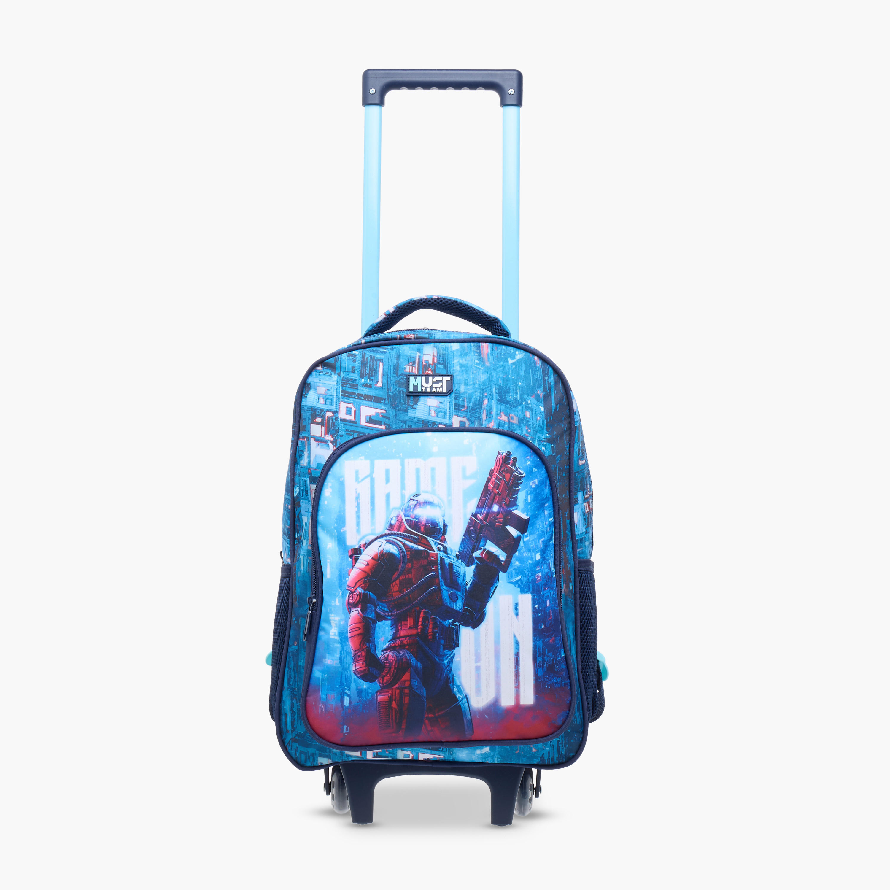 طقم شنطة ظهر ترولي 16 بوصة 3 قطع بطبعات من ماست - 43x30x13 سم-school-bagsandbackpacks-trolleybags-image-10