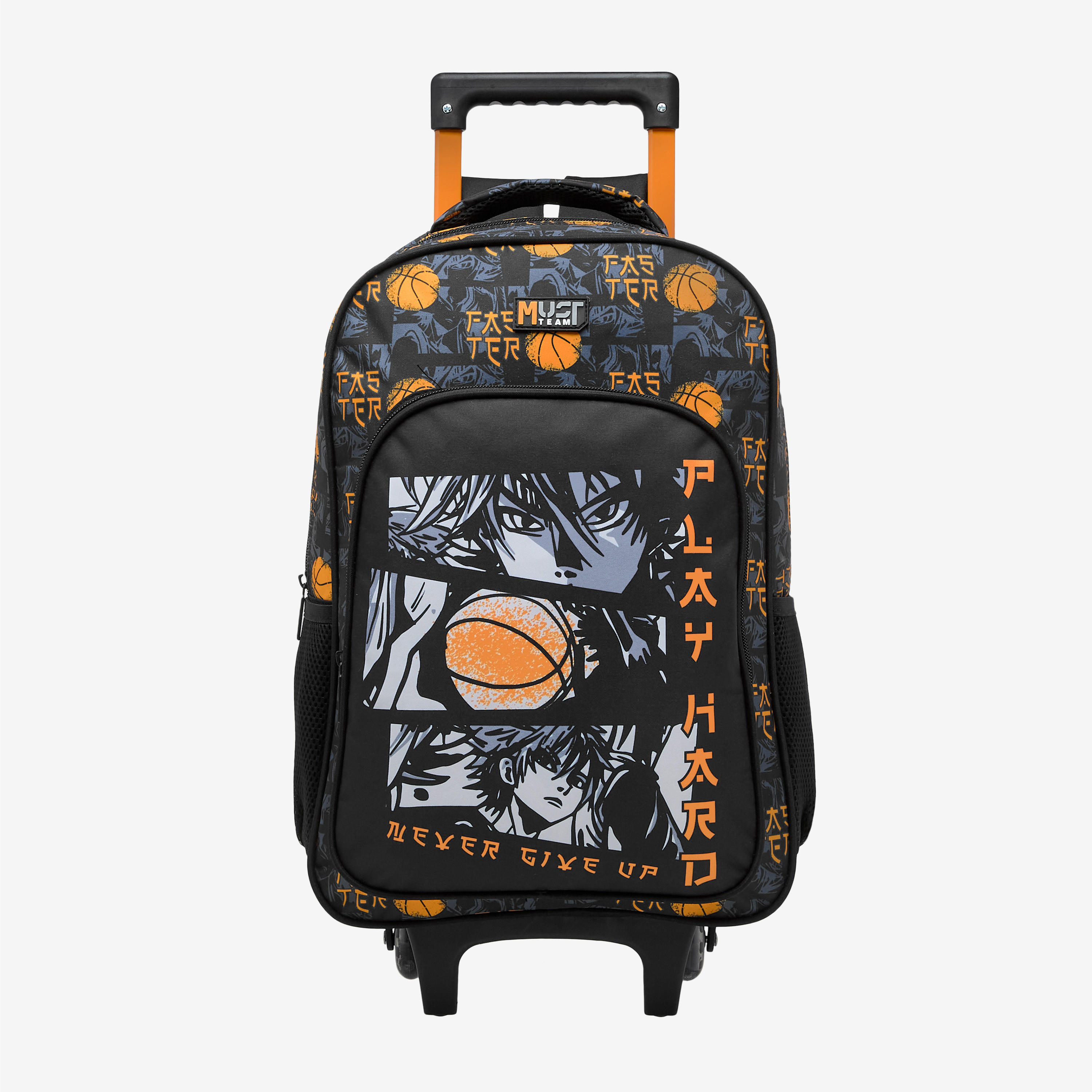 MUST Printed 3-Piece School Trolley Bag Set for Boys 5-8 Years with Lunch Bag and Pencil Pouch -school-bagsandbackpacks-trolleybags-image-2