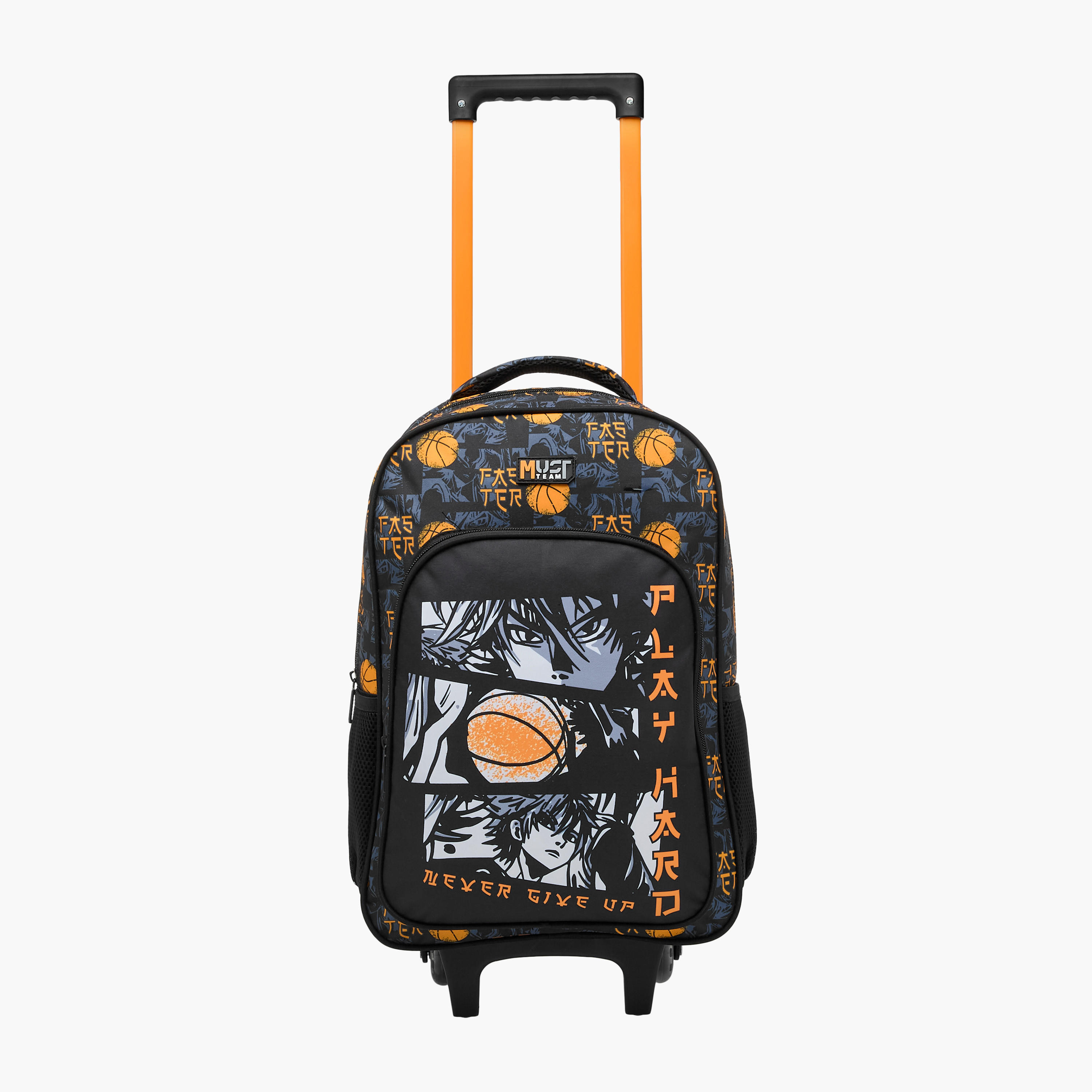 MUST Printed 3-Piece School Trolley Bag Set for Boys 5-8 Years with Lunch Bag and Pencil Pouch -school-bagsandbackpacks-trolleybags-image-3