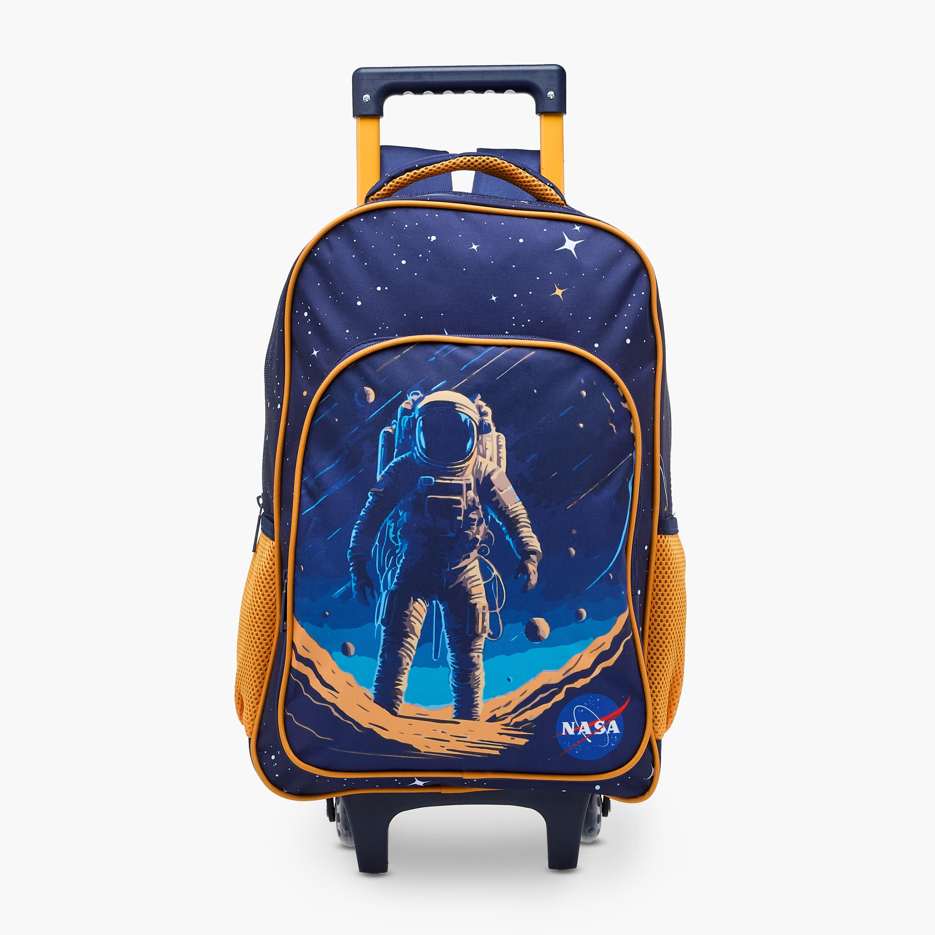 MUST Space 3-Piece School Trolley Bag Set for Boys 5-8 Years with Lunch Bag and Pencil Pouch -school-bagsandbackpacks-trolleybags-image-2