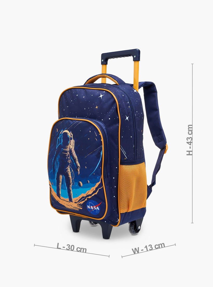 MUST Space 3-Piece School Trolley Bag Set for Boys 5-8 Years with Lunch Bag and Pencil Pouch -school-bagsandbackpacks-trolleybags-image-3