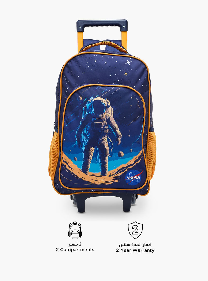 MUST Space 3-Piece School Trolley Bag Set for Boys 5-8 Years with Lunch Bag and Pencil Pouch -school-bagsandbackpacks-trolleybags-image-5