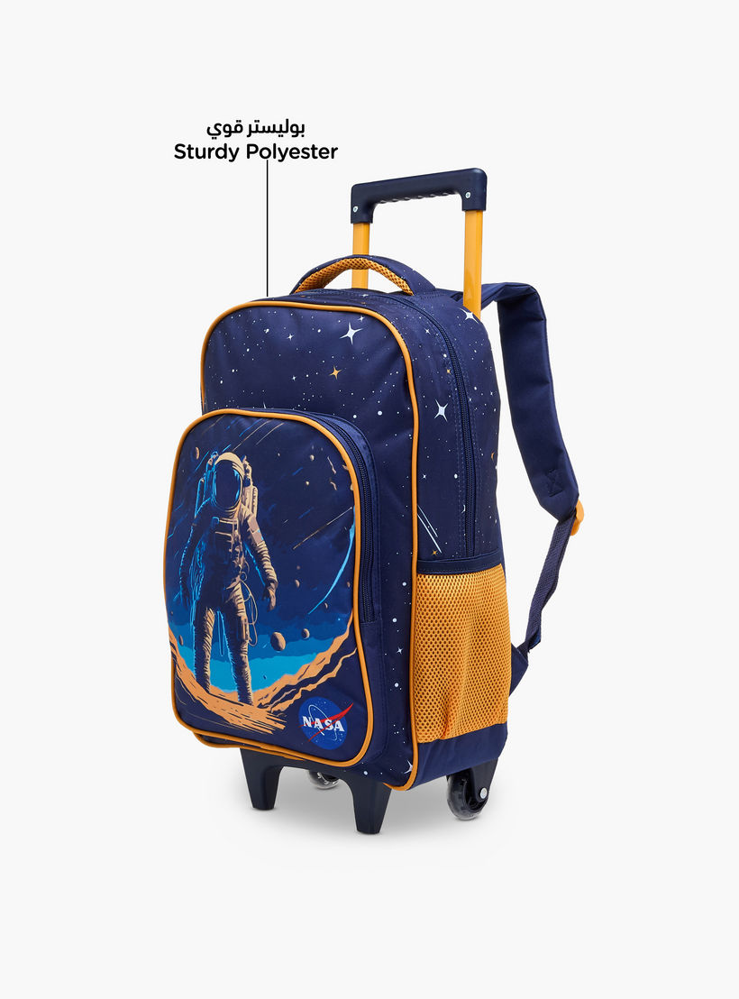 MUST Space 3-Piece School Trolley Bag Set for Boys 5-8 Years with Lunch Bag and Pencil Pouch -school-bagsandbackpacks-trolleybags-image-7