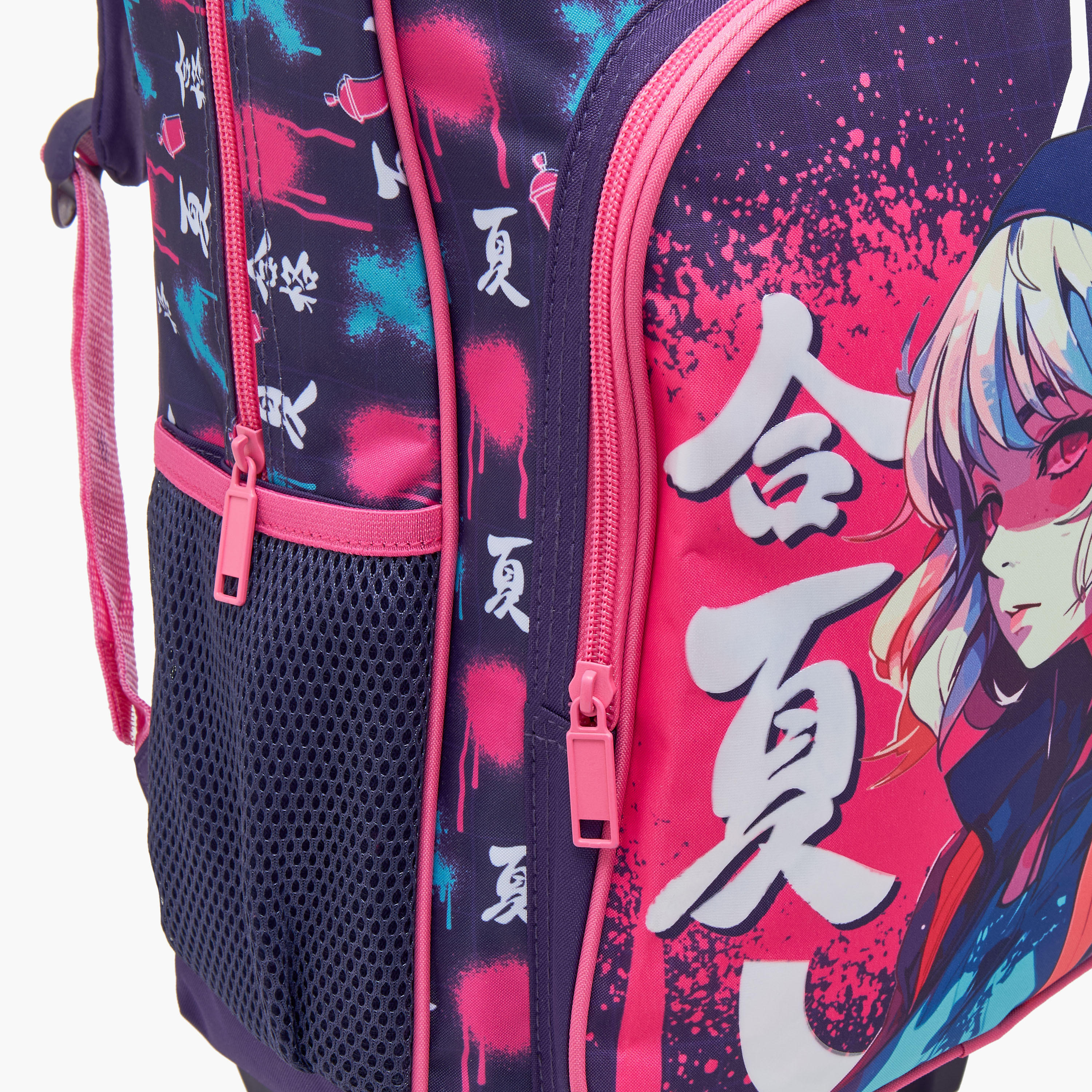 MUST Printed 3-Piece School Trolley Bag Set for Girls 5-8 Years with Lunch Bag and Pencil Pouch -school-bagsandbackpacks-trolleybags-image-10