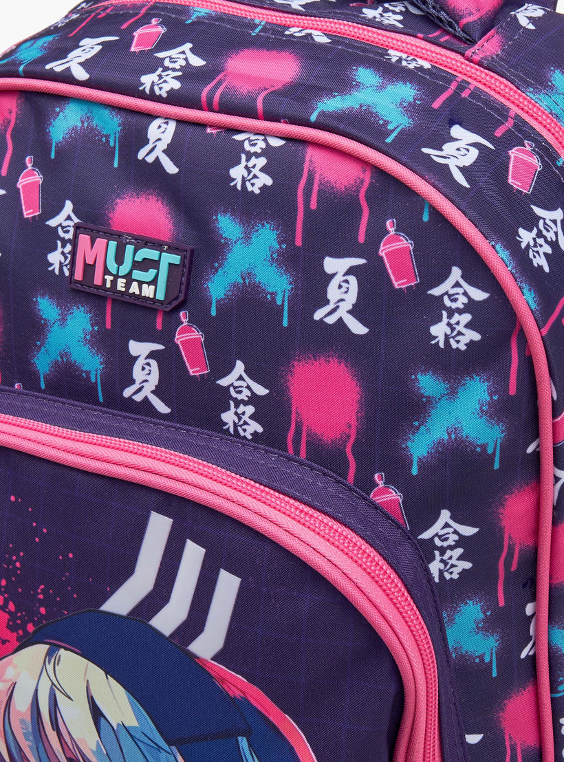 MUST Printed 3-Piece School Trolley Bag Set for Girls 5-8 Years with Lunch Bag and Pencil Pouch -school-bagsandbackpacks-trolleybags-image-11