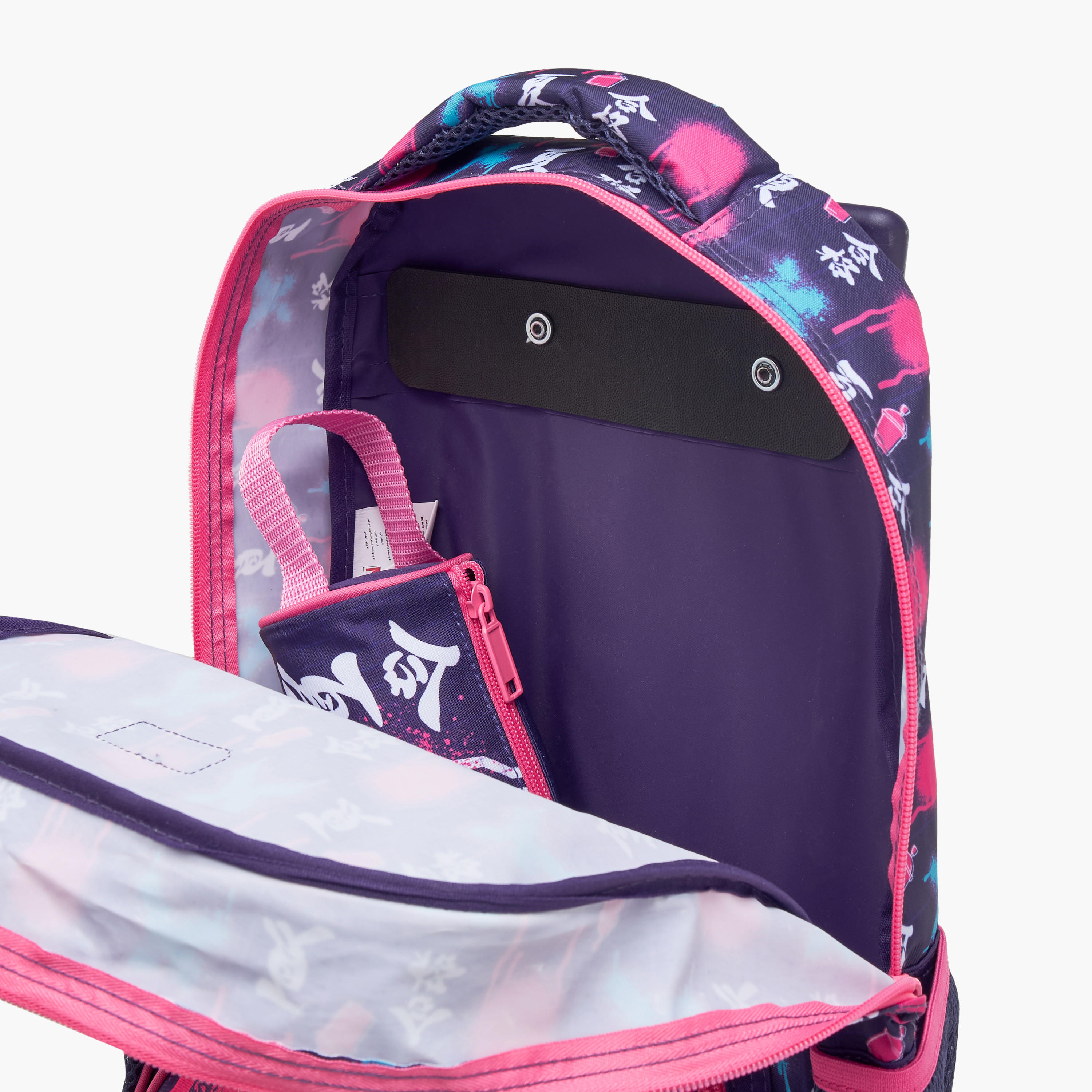 MUST Printed 3-Piece School Trolley Bag Set for Girls 5-8 Years with Lunch Bag and Pencil Pouch -school-bagsandbackpacks-trolleybags-image-15