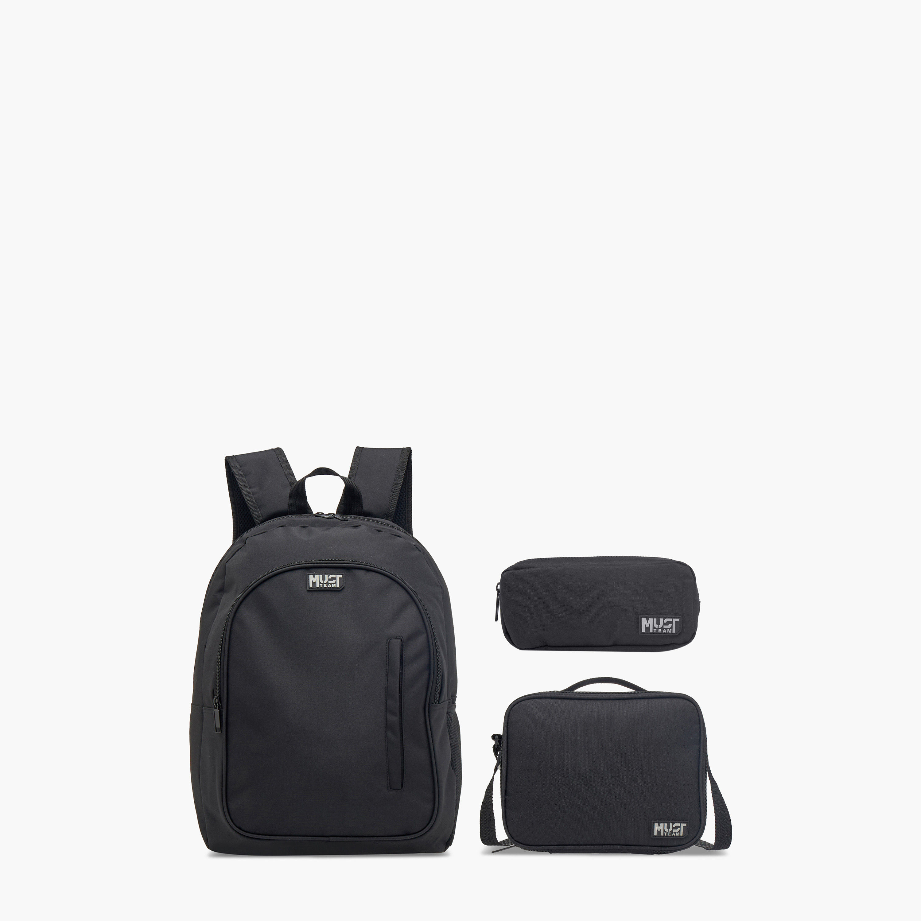 طقم شنطة ظهر مع شنطة غداء ومقلمة بزينة شعار من موست - 32x18x43 سم-school-bagsandbackpacks-backpacks-image-1