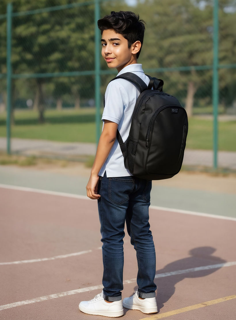 MUST Logo Applique Backpack with Lunch Bag and Pencil Pouch Set - 32x18x43 cms-school-bagsandbackpacks-sets-image-2
