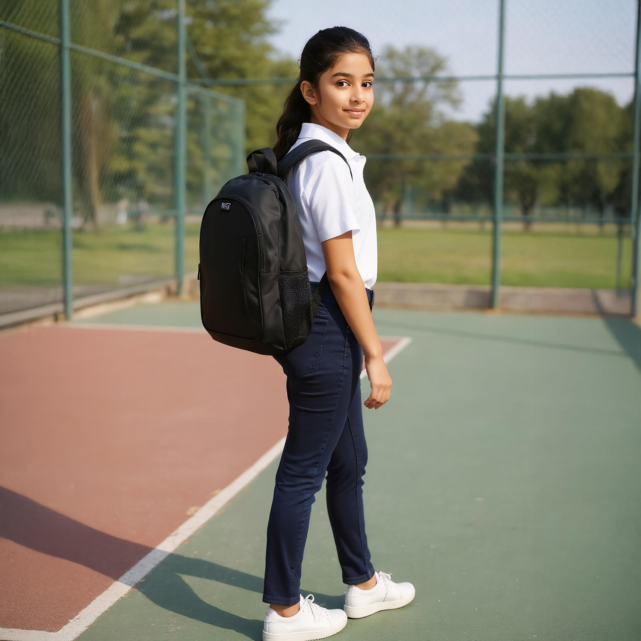 MUST Logo Applique Backpack with Lunch Bag and Pencil Pouch Set - 32x18x43 cms-school-bagsandbackpacks-sets-image-3