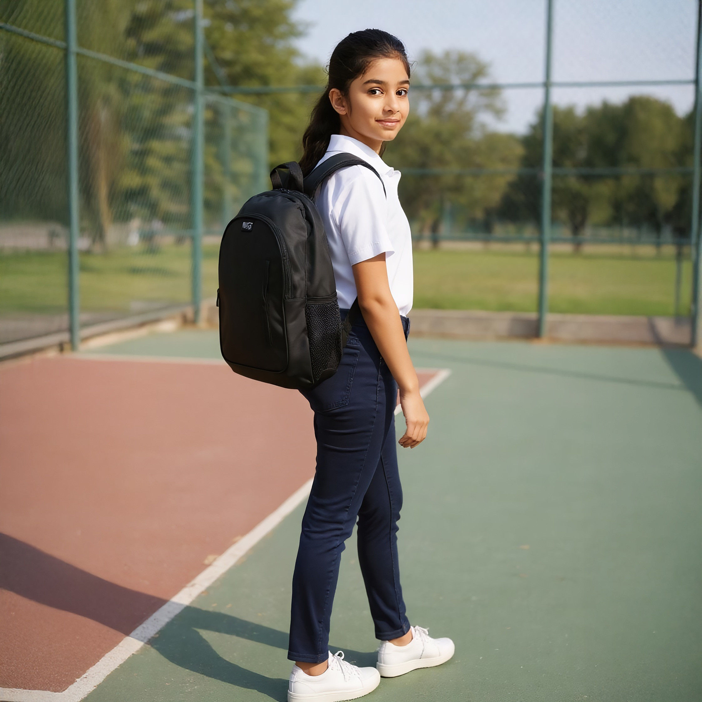 طقم شنطة ظهر مع شنطة غداء ومقلمة بزينة شعار من موست - 32x18x43 سم-school-bagsandbackpacks-backpacks-image-3