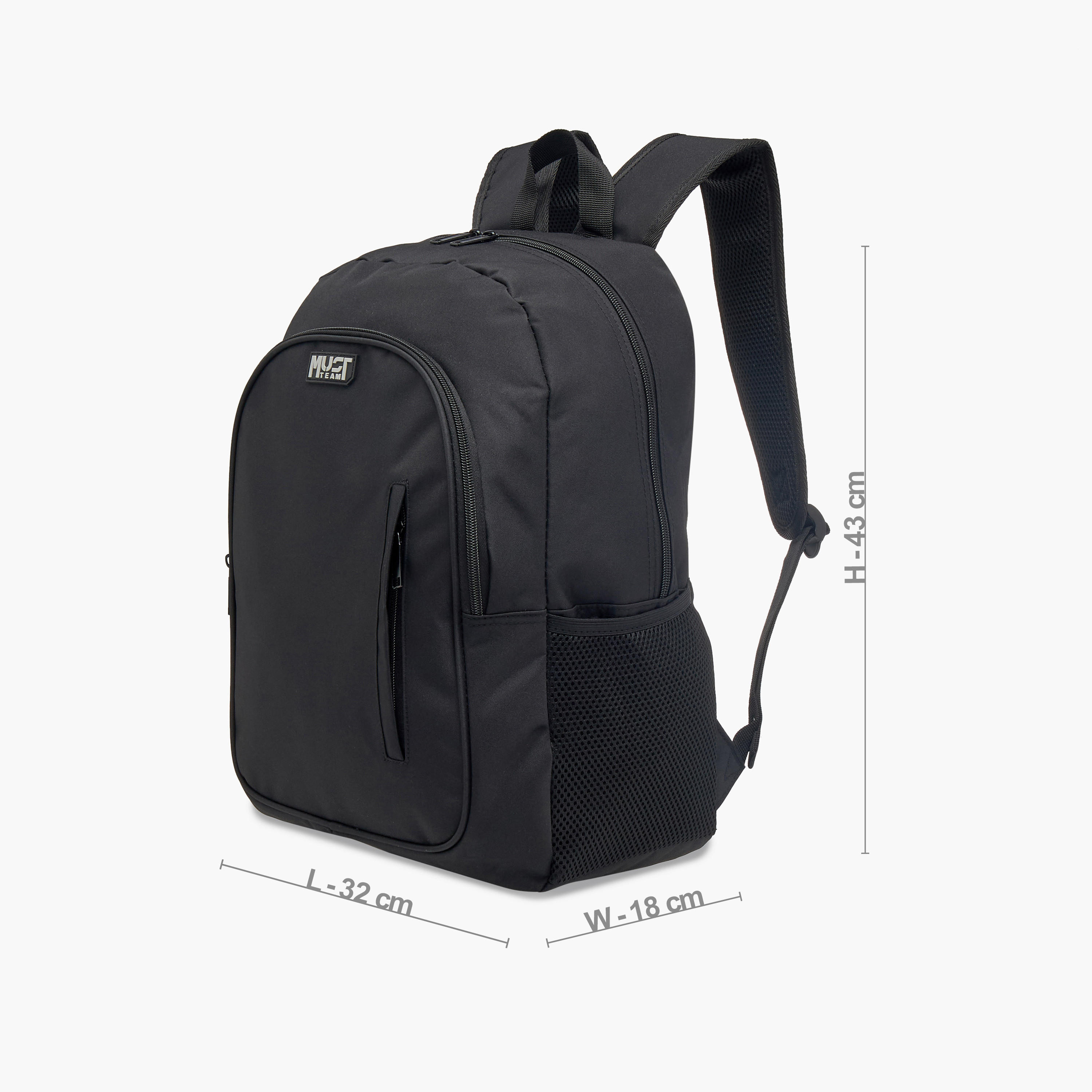 طقم شنطة ظهر مع شنطة غداء ومقلمة بزينة شعار من موست - 32x18x43 سم-school-bagsandbackpacks-sets-image-5