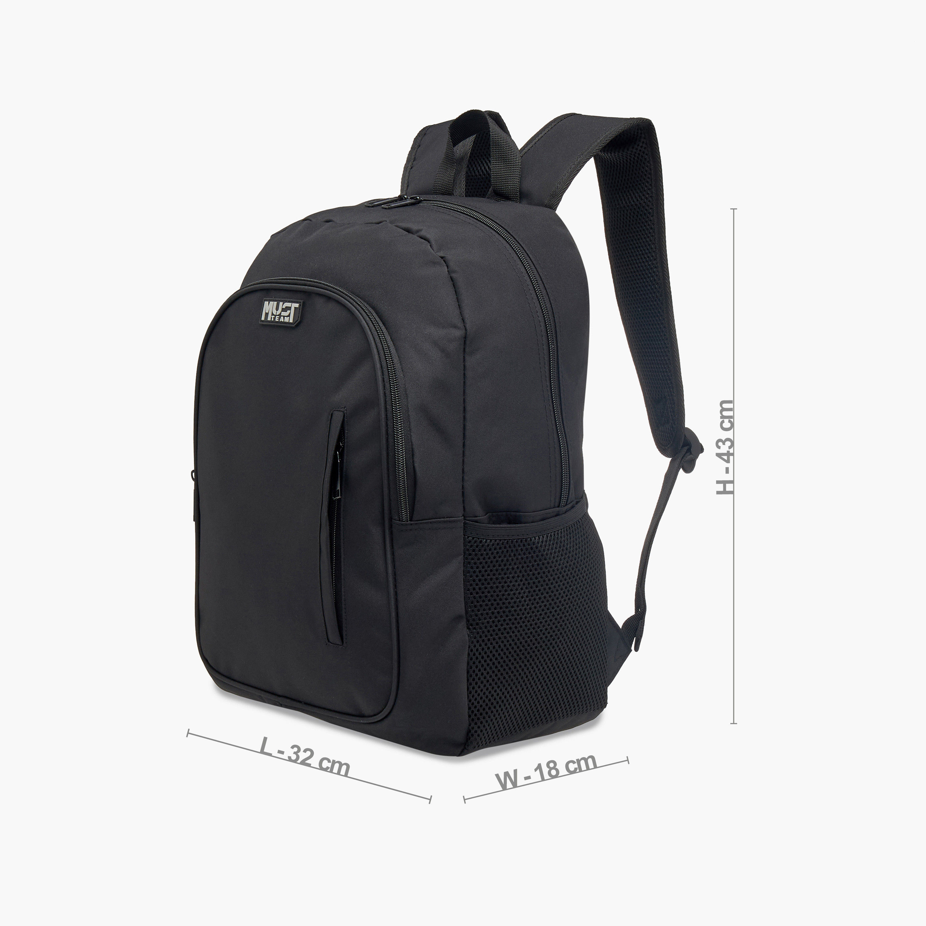 طقم شنطة ظهر مع شنطة غداء ومقلمة بزينة شعار من موست - 32x18x43 سم-school-bagsandbackpacks-backpacks-image-5