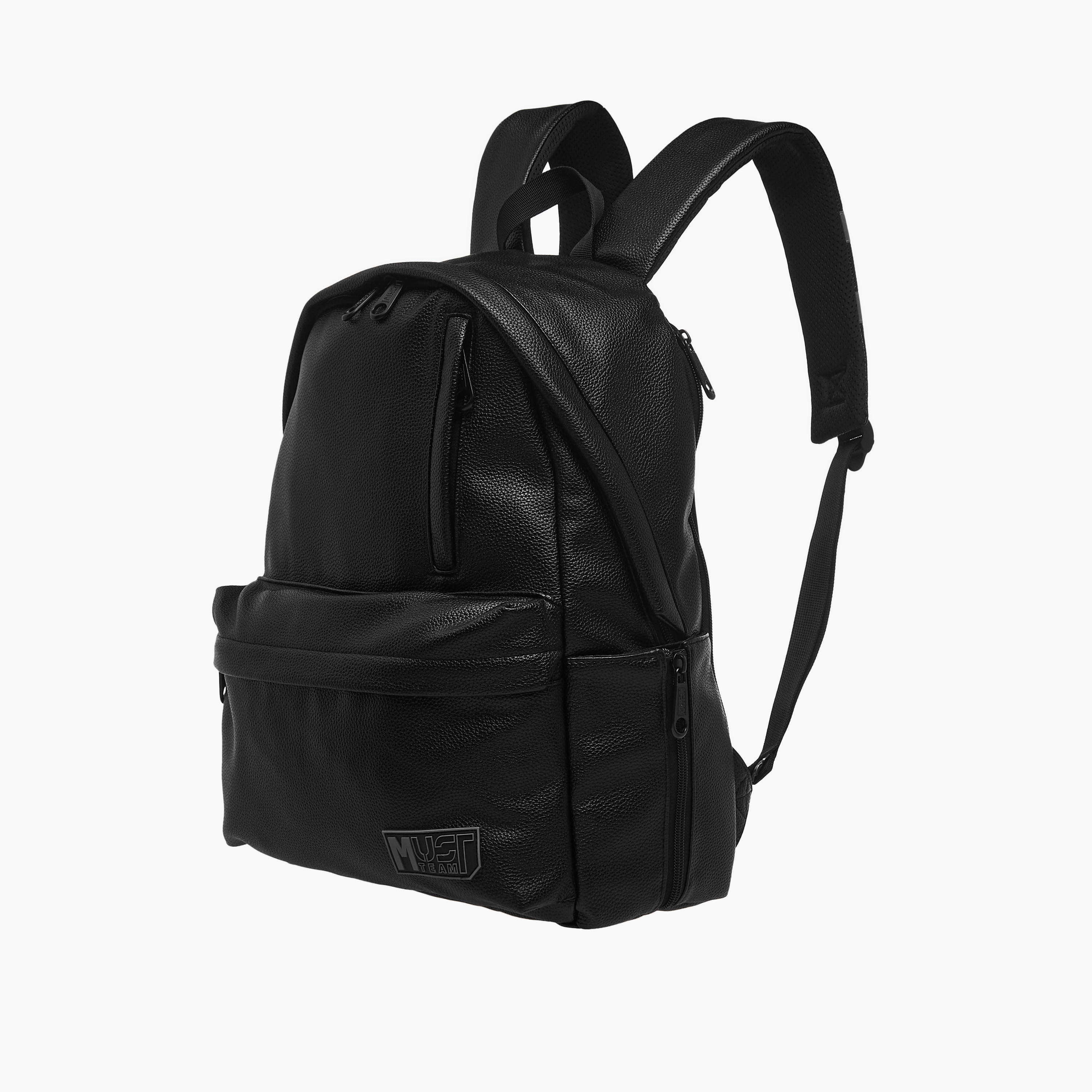 شنطة ظهر بارزة الملمس بحمّالات قابلة للتعديل وسحّاب إغلاق من ماست - 32x17x42 سم-school-bagsandbackpacks-backpacks-image-4