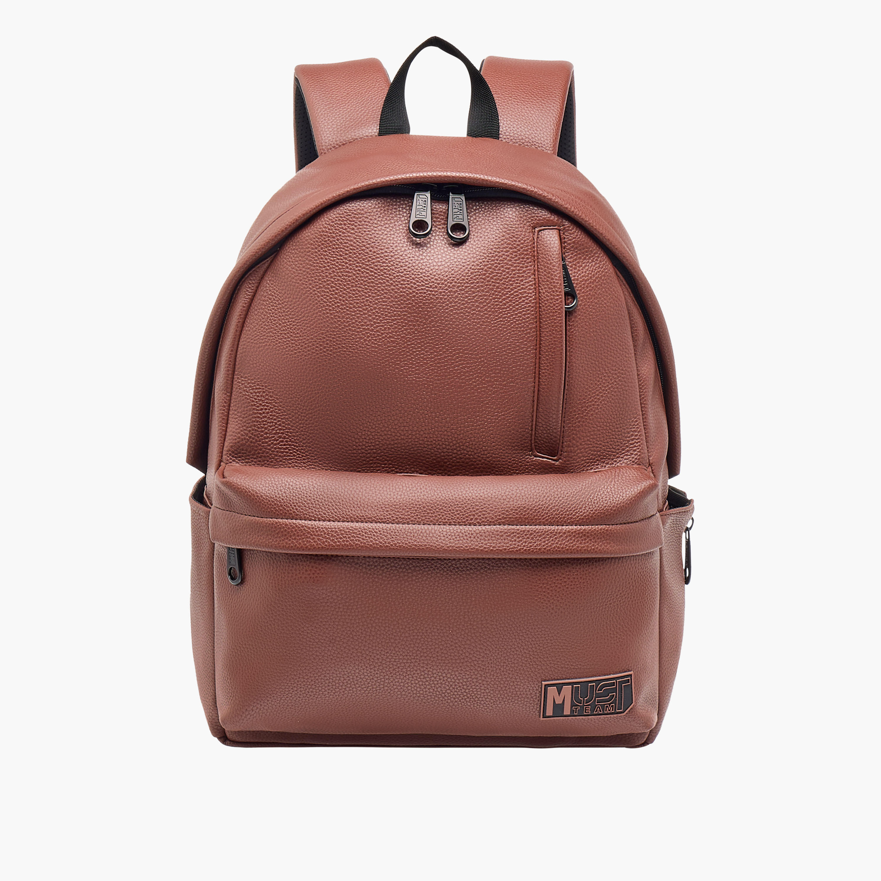 MUST Textured Backpack with Adjustable Shoulder Straps and Zip Closure - 32x17x42 cms-school-bagsandbackpacks-backpacks-image-1
