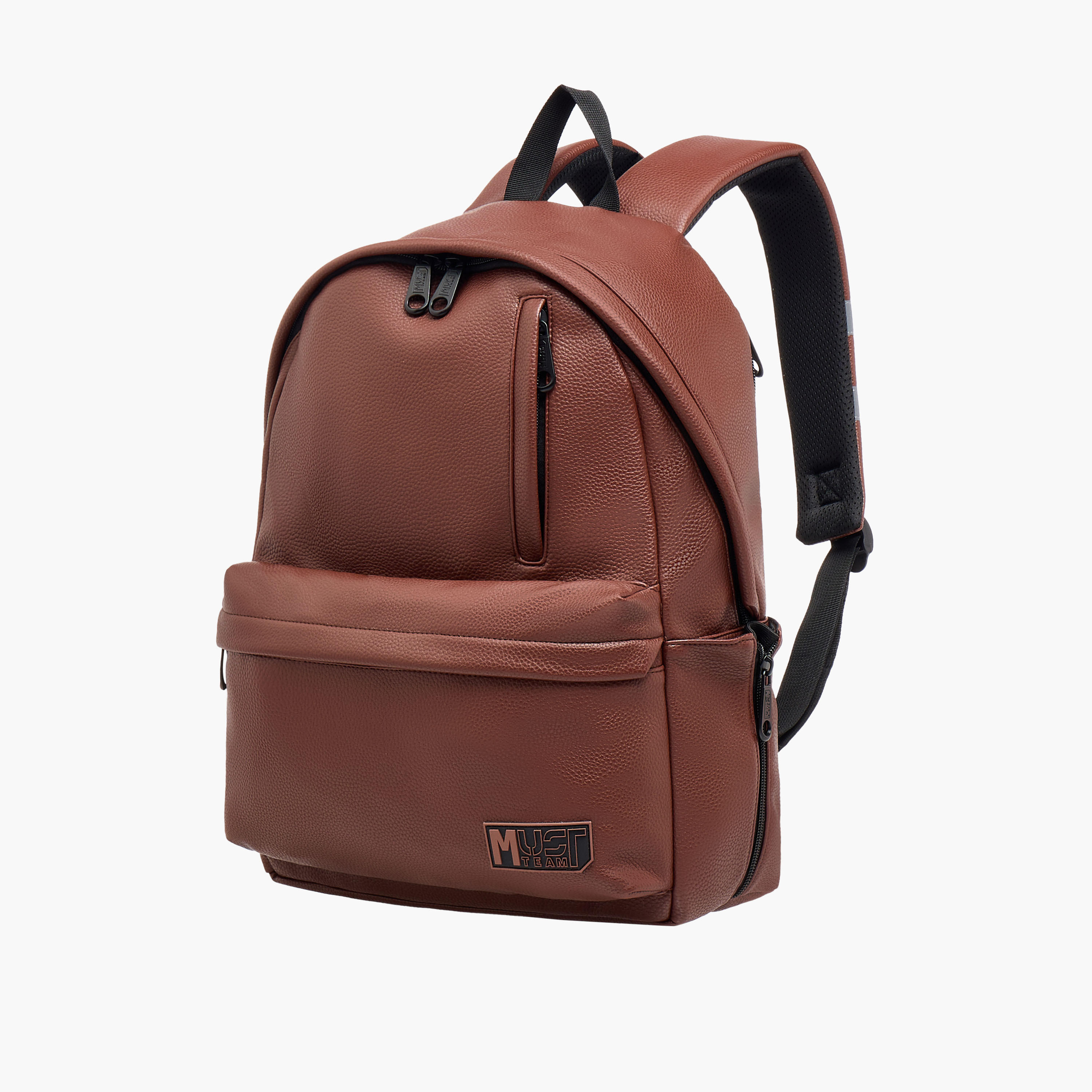 MUST Textured Backpack with Adjustable Shoulder Straps and Zip Closure - 32x17x42 cms-school-bagsandbackpacks-backpacks-image-4