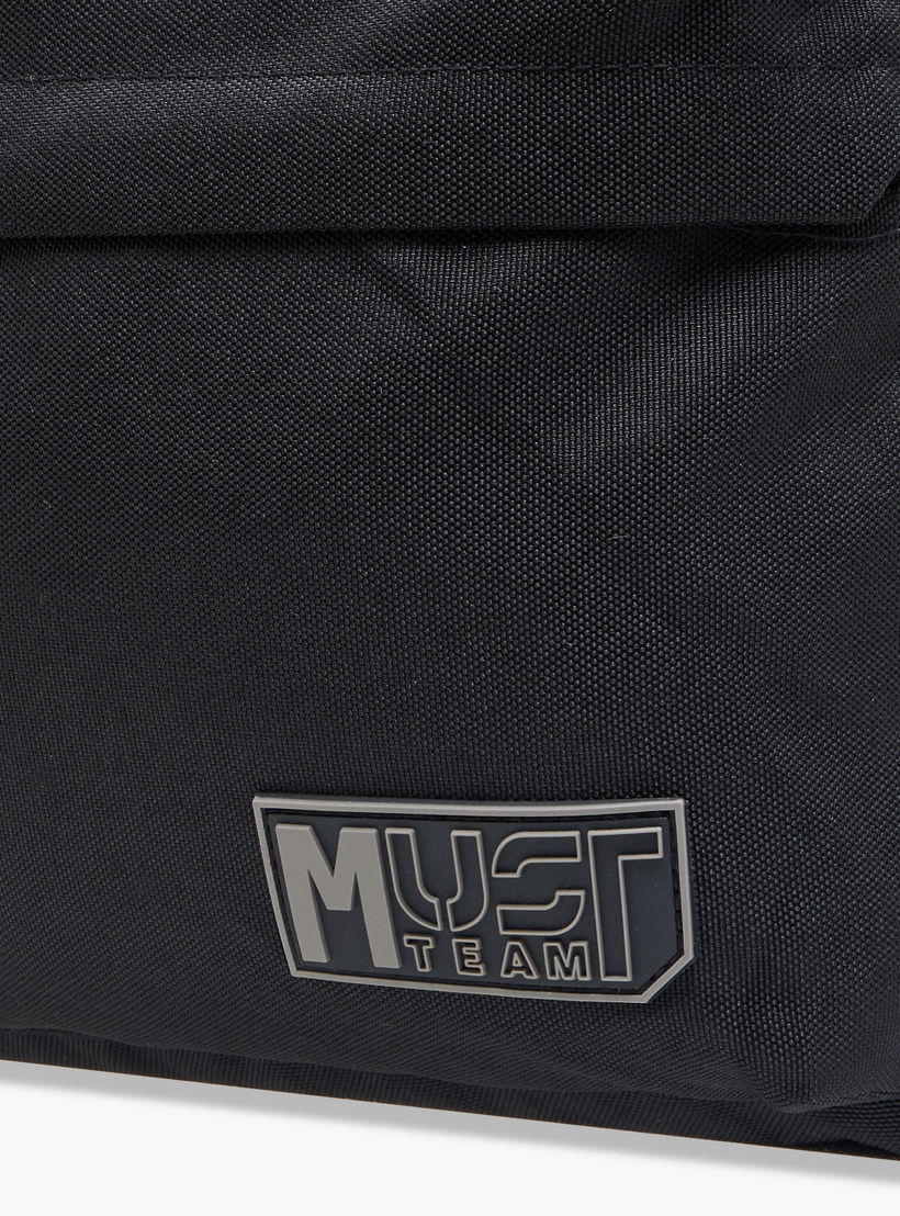 MUST Logo Applique Backpack with Adjustable Straps and Zip Closure - 32x19x42 cms-school-bagsandbackpacks-backpacks-image-8