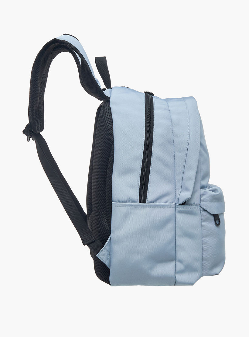 MUST Logo Applique Backpack with Adjustable Straps and Zip Closure - 32x19x42 cms-school-bagsandbackpacks-backpacks-image-5