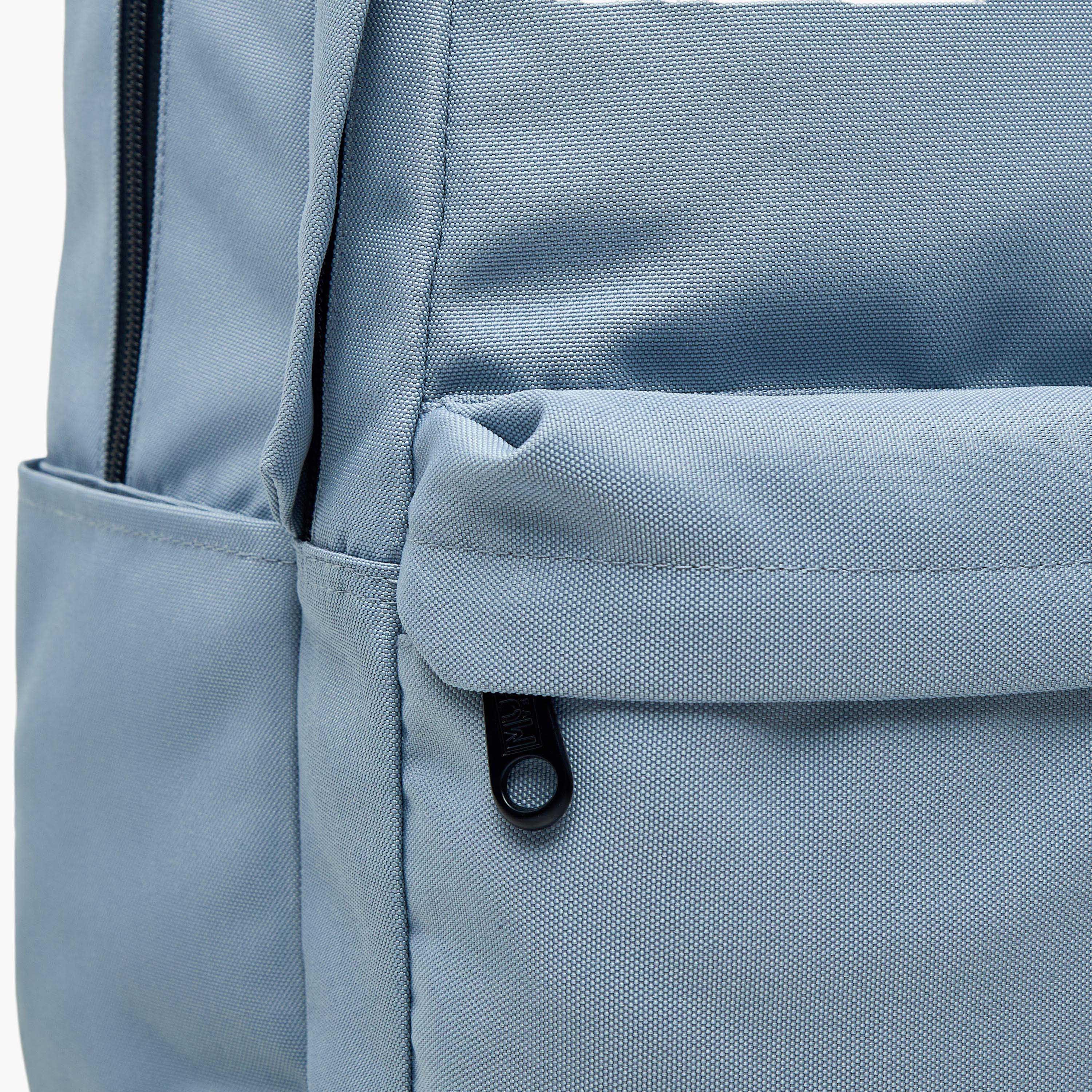 MUST Logo Applique Backpack with Adjustable Straps and Zip Closure - 32x19x42 cms-school-bagsandbackpacks-backpacks-image-8