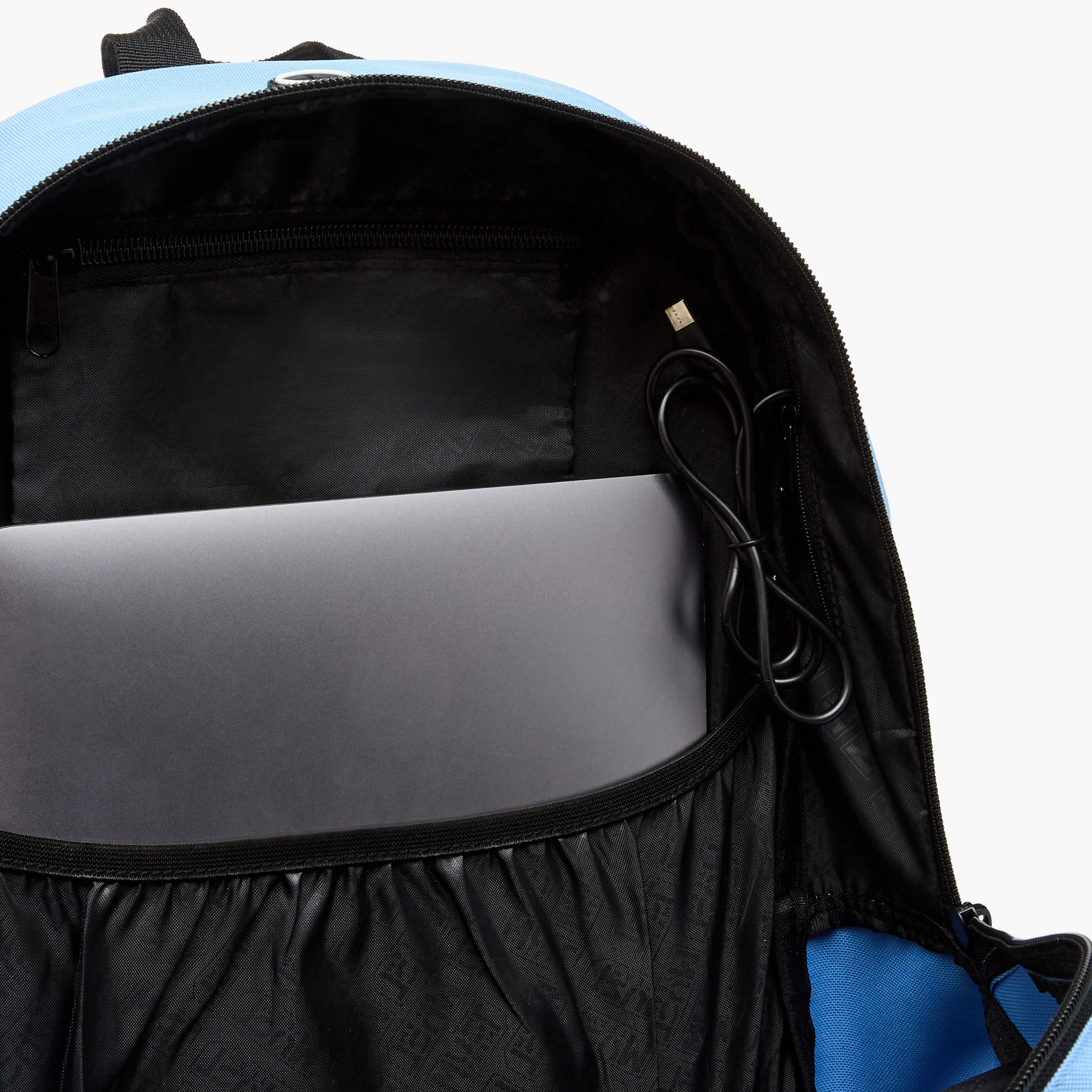 MUST Logo Applique Backpack with Zip Closure and Laptop Compartment - 32x19x42 cms-school-bagsandbackpacks-backpacks-image-13