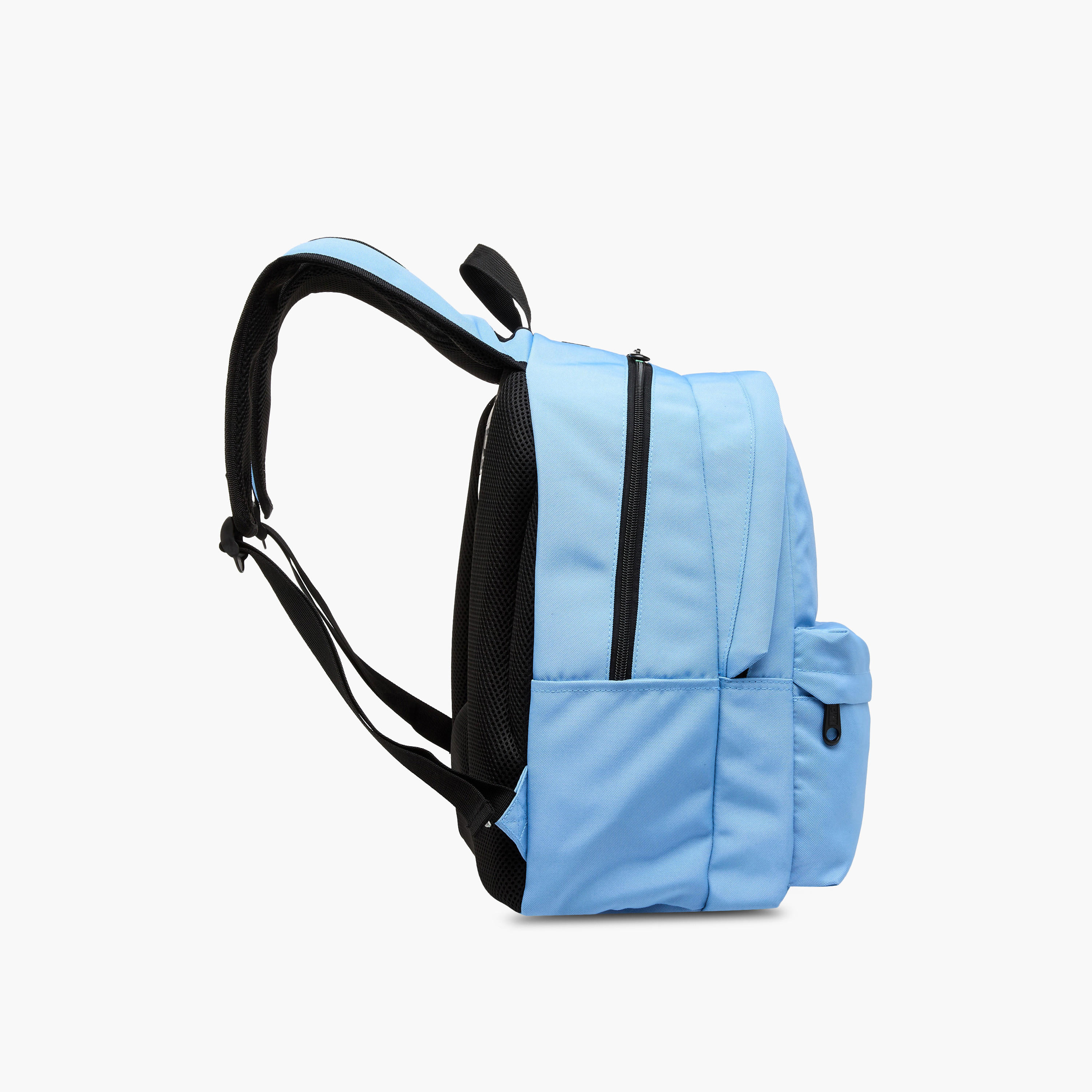 MUST Logo Applique Backpack with Zip Closure and Laptop Compartment - 32x19x42 cms-school-bagsandbackpacks-backpacks-image-5