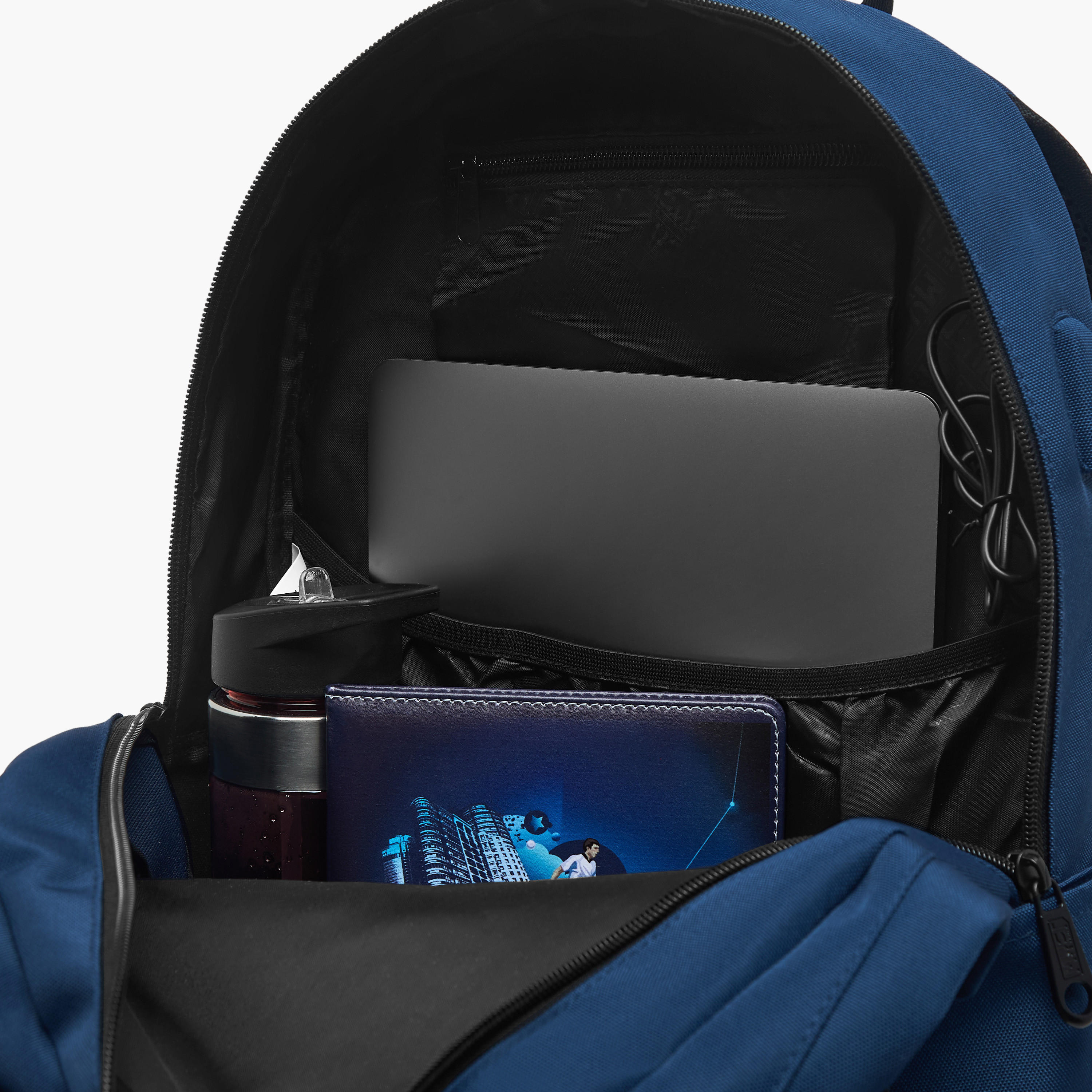 MUST Textured Backpack with Adjustable Shoulder Straps and Zip Closure - 32x19x42 cms-school-bagsandbackpacks-backpacks-image-12