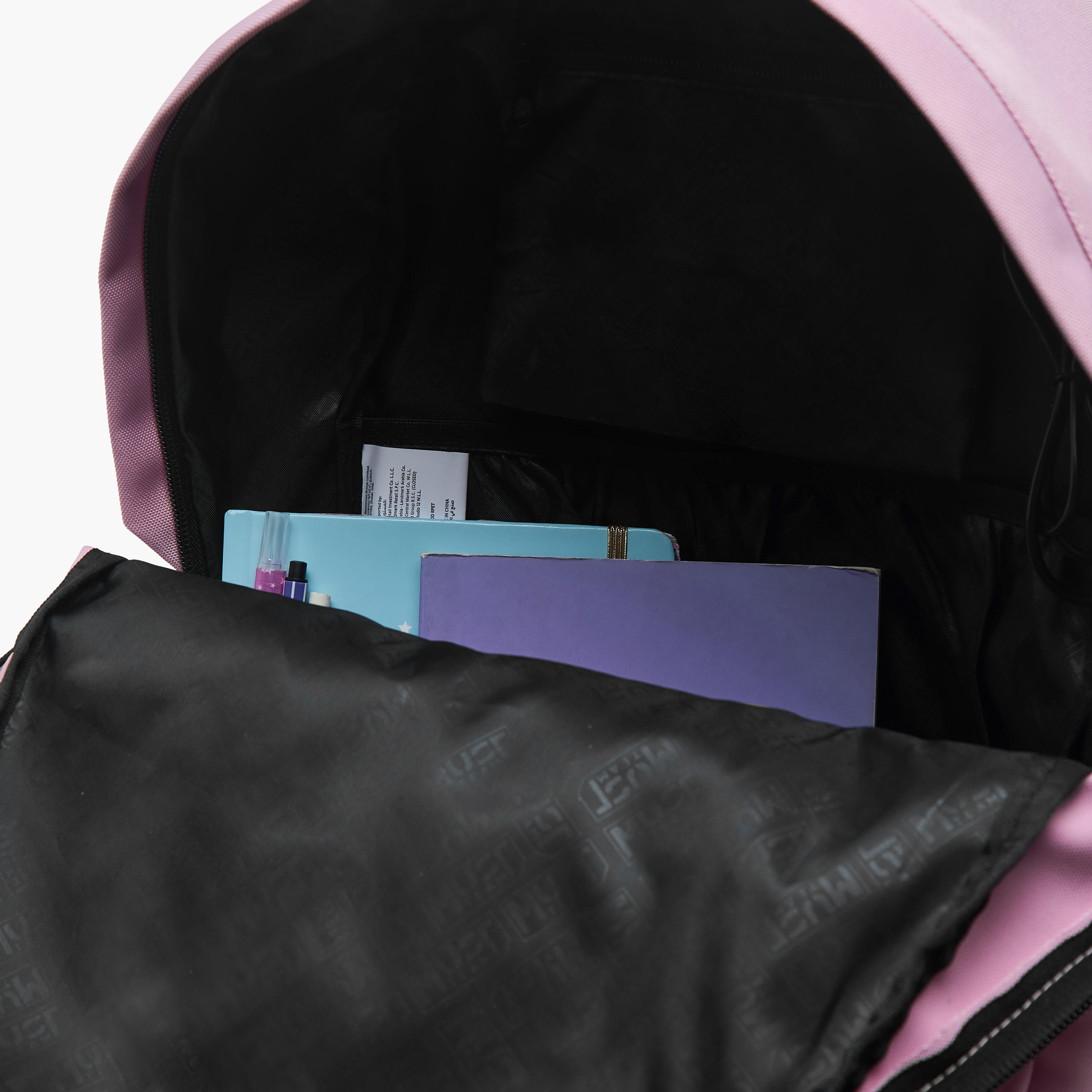 شنطة ظهر بزخارف شعار وحمّالات قابلة للتعديل وسحّاب إغلاق من ماست - 32x17x42 سم-school-bagsandbackpacks-backpacks-image-10