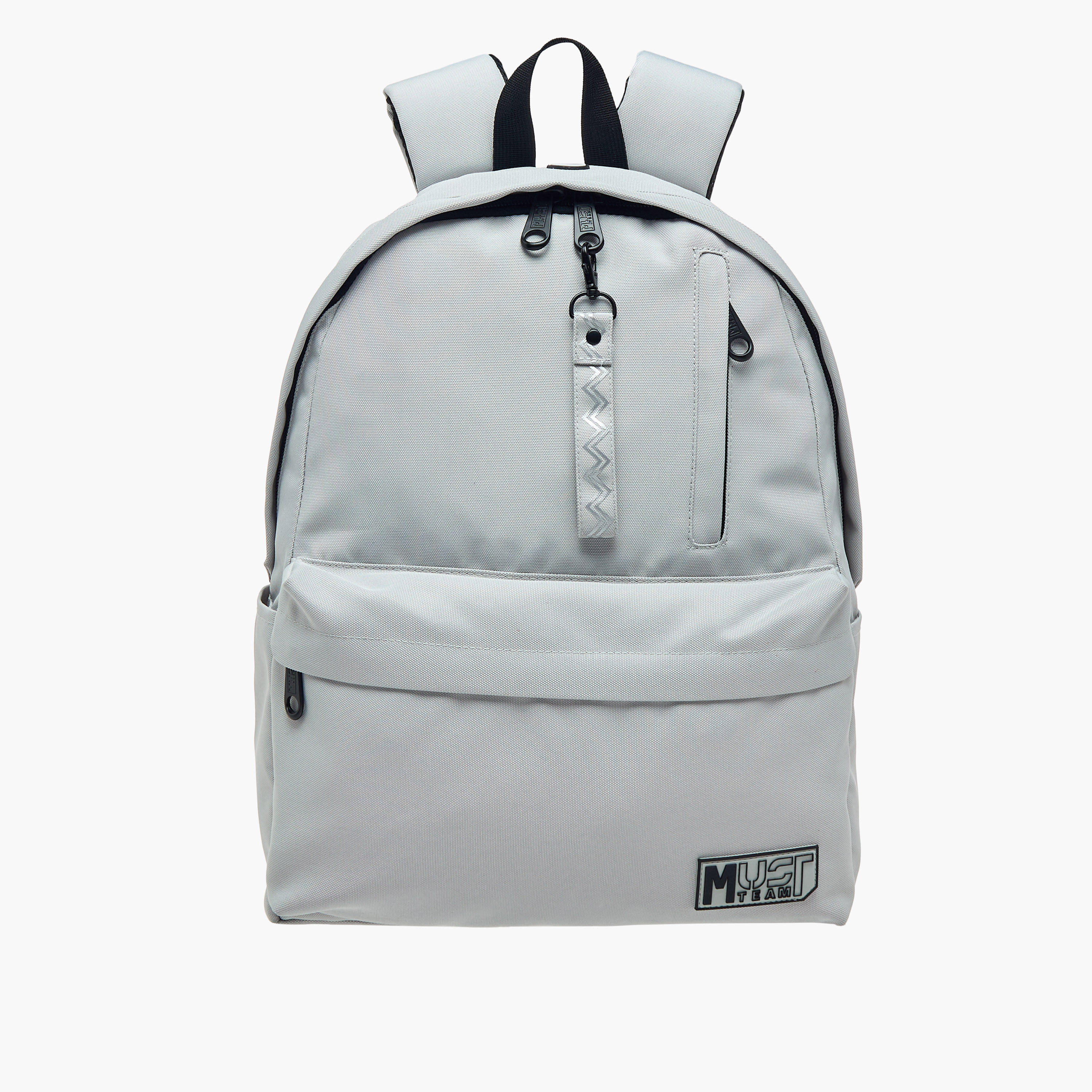 MUST Solid Backpack with Adjustable Straps and Zip Closure - 32x17x42 cms-school-bagsandbackpacks-backpacks-image-1