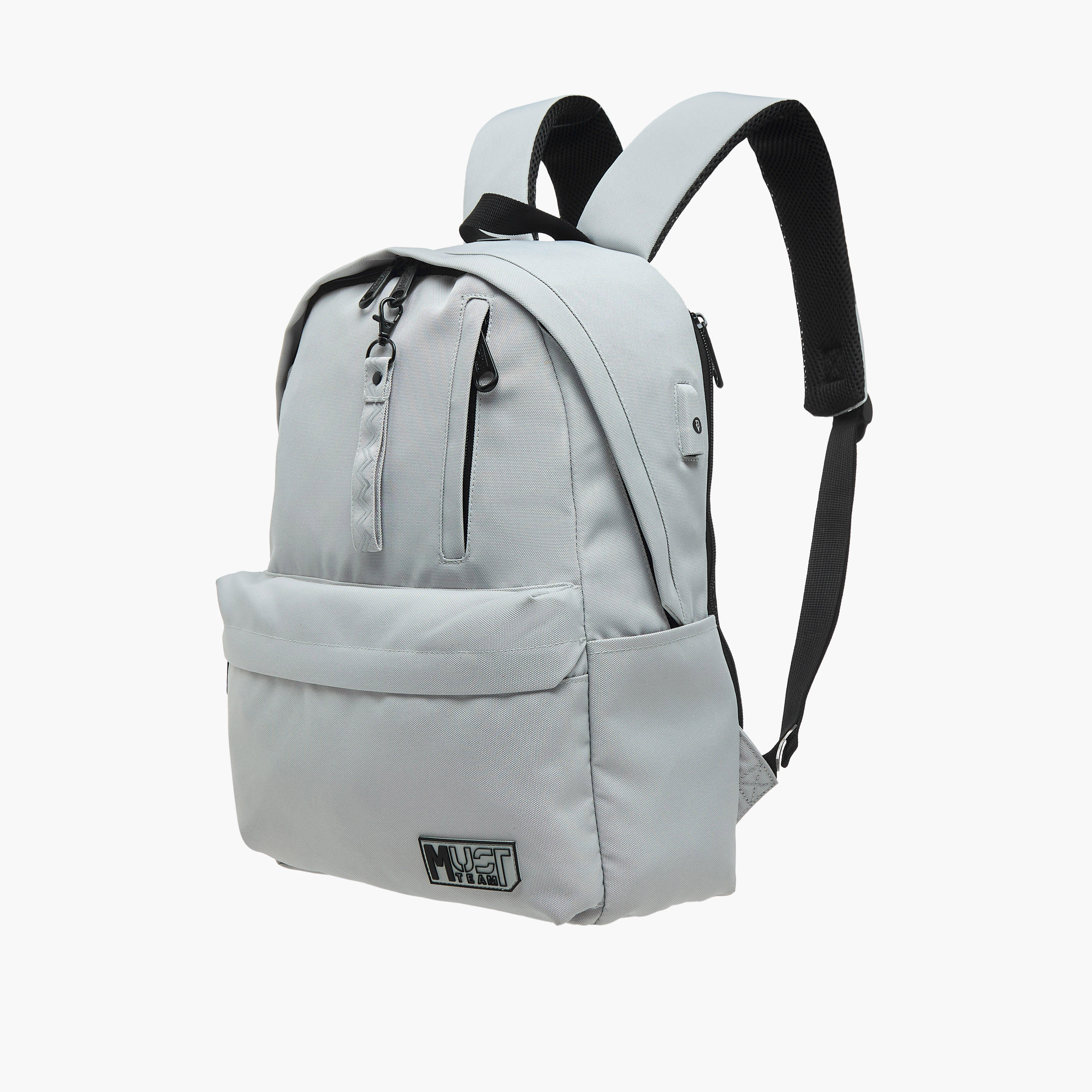 MUST Solid Backpack with Adjustable Straps and Zip Closure - 32x17x42 cms-school-bagsandbackpacks-backpacks-image-4