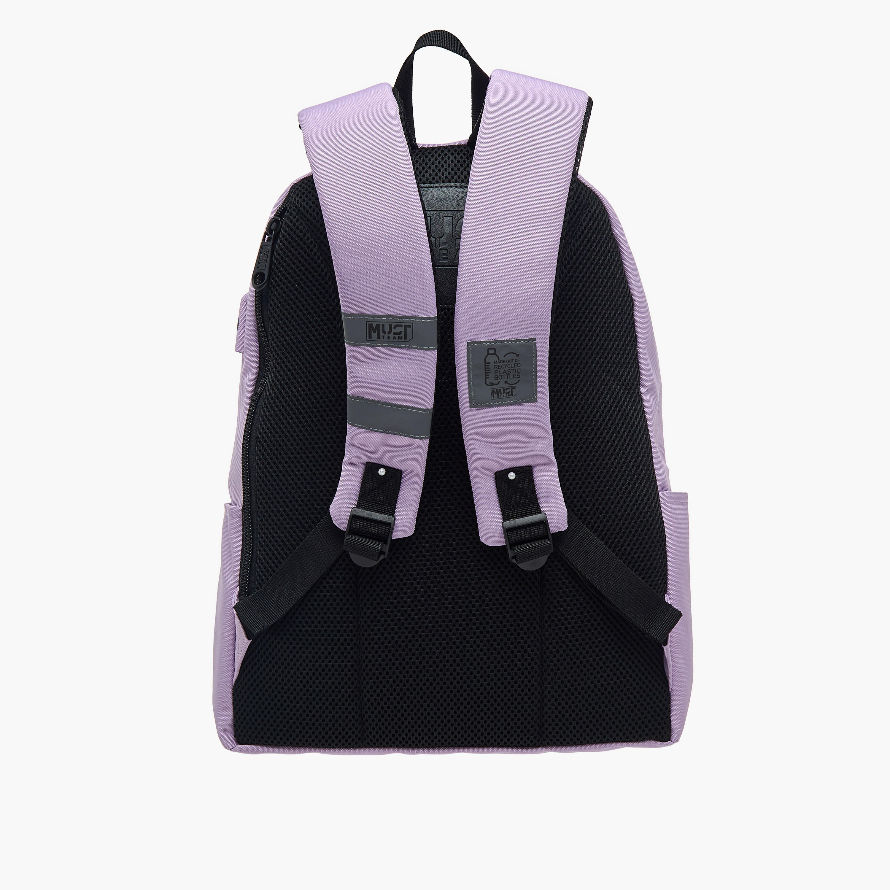 MUST Solid Backpack with Adjustable Straps and Zip Closure - 32x17x42 cms-school-bagsandbackpacks-backpacks-image-4