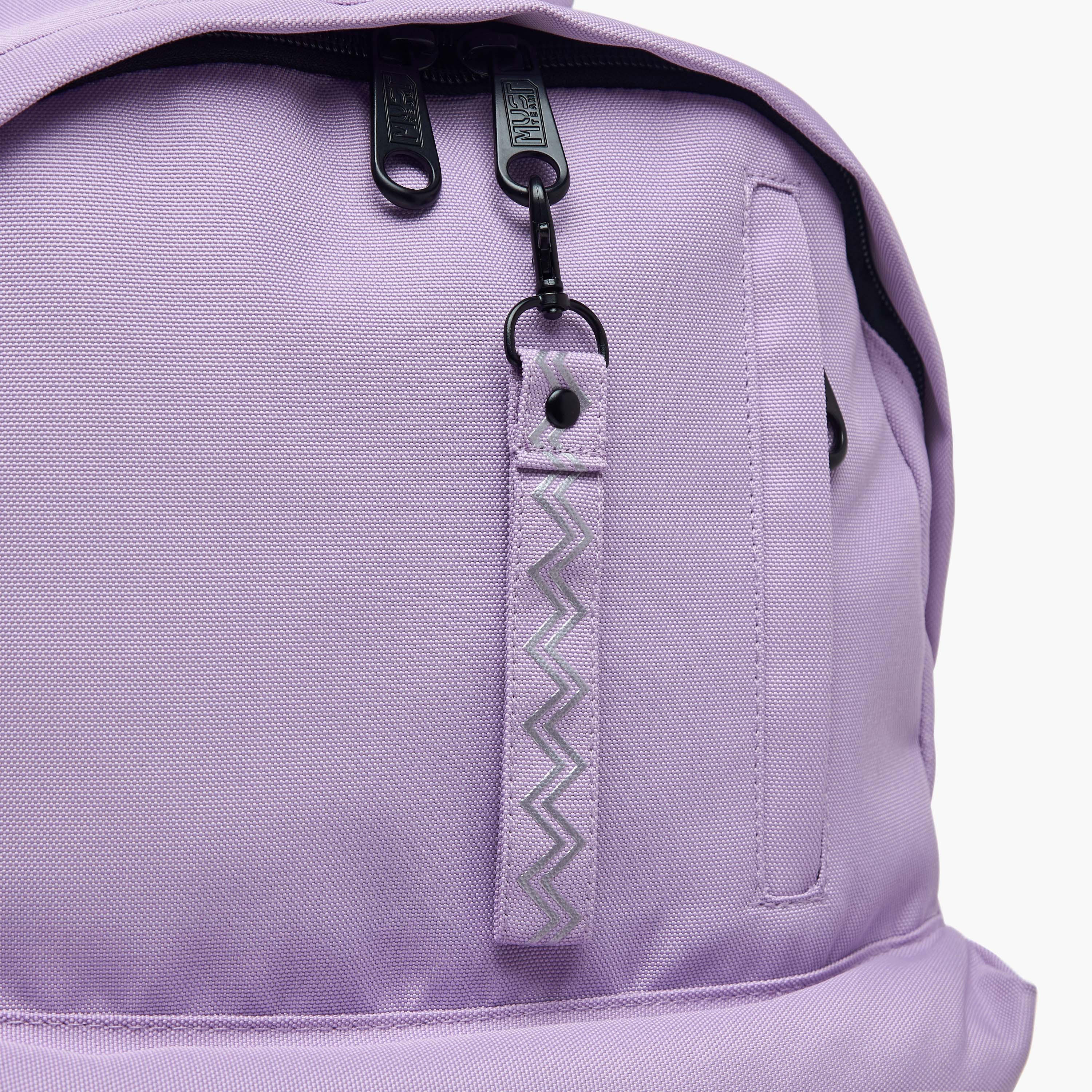 MUST Solid Backpack with Adjustable Straps and Zip Closure - 32x17x42 cms-school-bagsandbackpacks-backpacks-image-6