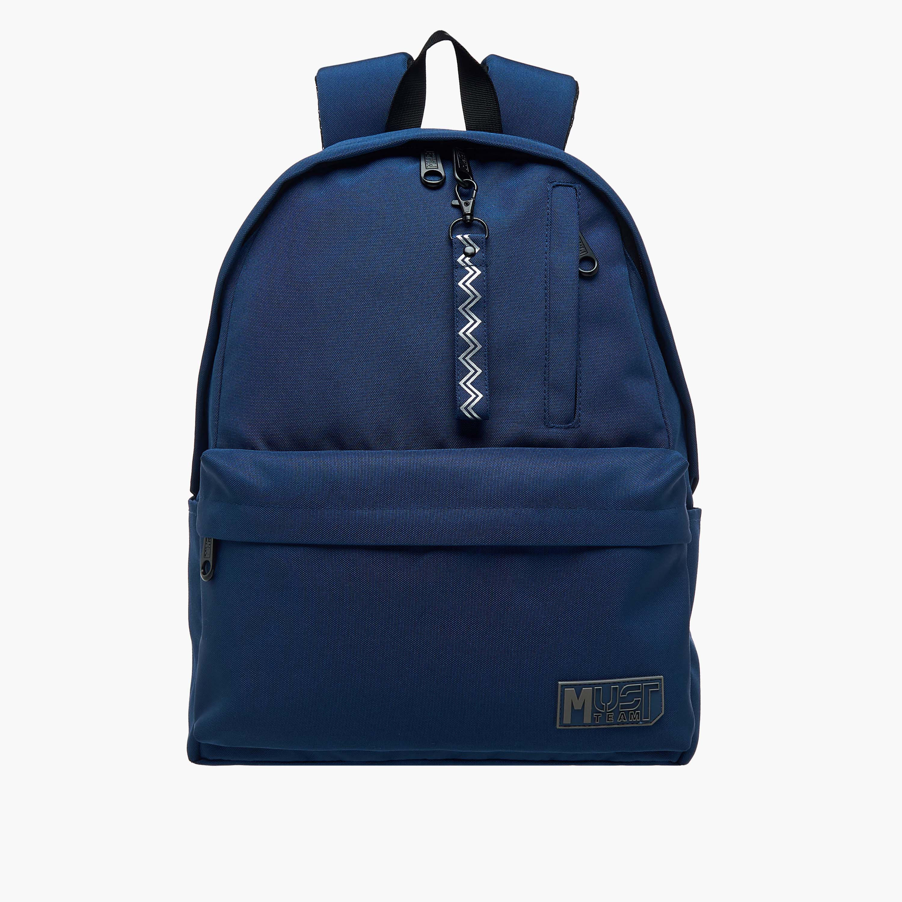 MUST Solid Backpack with Adjustable Straps and Zip Closure - 32x17x42 cms-school-bagsandbackpacks-backpacks-image-1